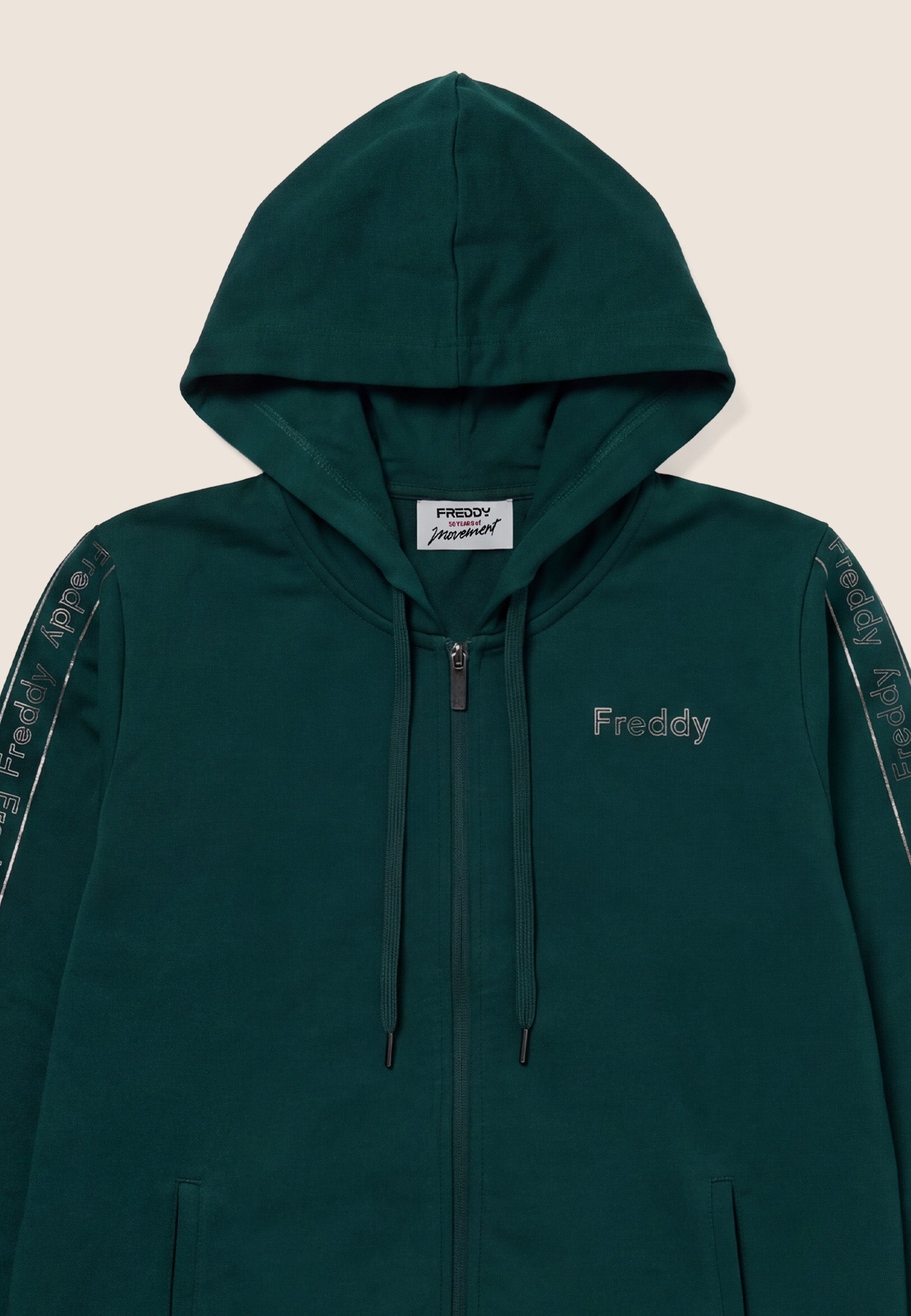 freddy-surv-tement-femme-zip-capuche-bandes-logo image 7