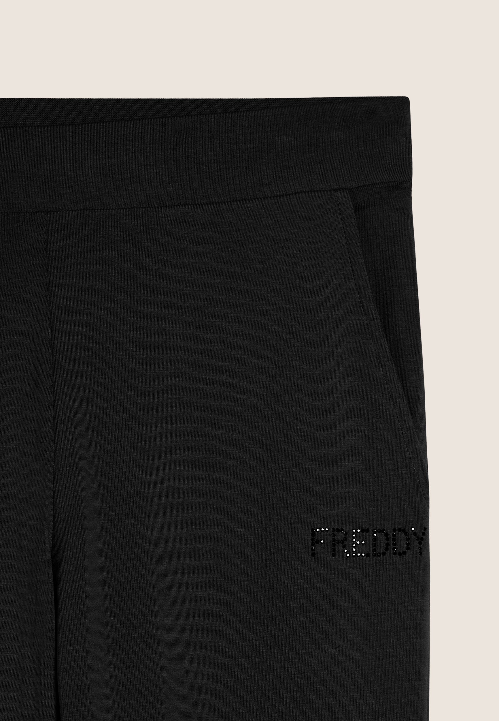 freddy-pantalon-sport-cropped-revers-et-strass-freddy image 8