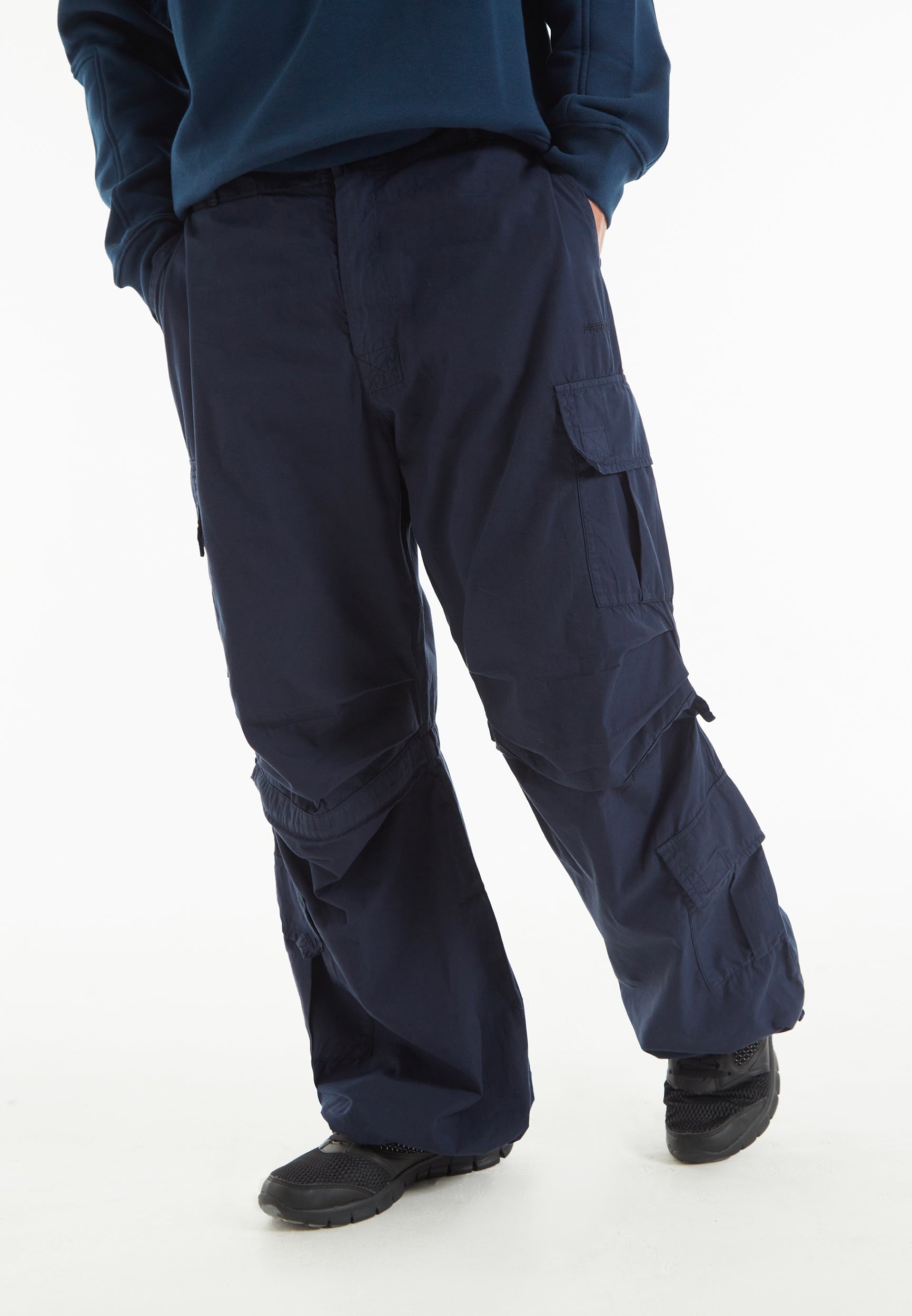 freddy-pantalon-cargo-en-popeline-coton-doubles-poches-et-coulisses image 7