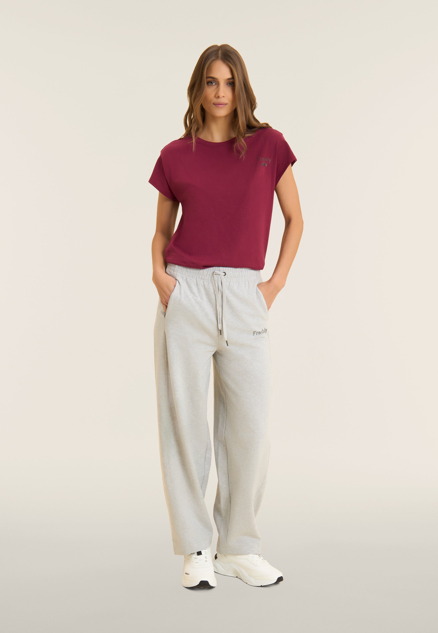 pantalon-sport-femme-freddy-balloon-fit-m-lange image 2