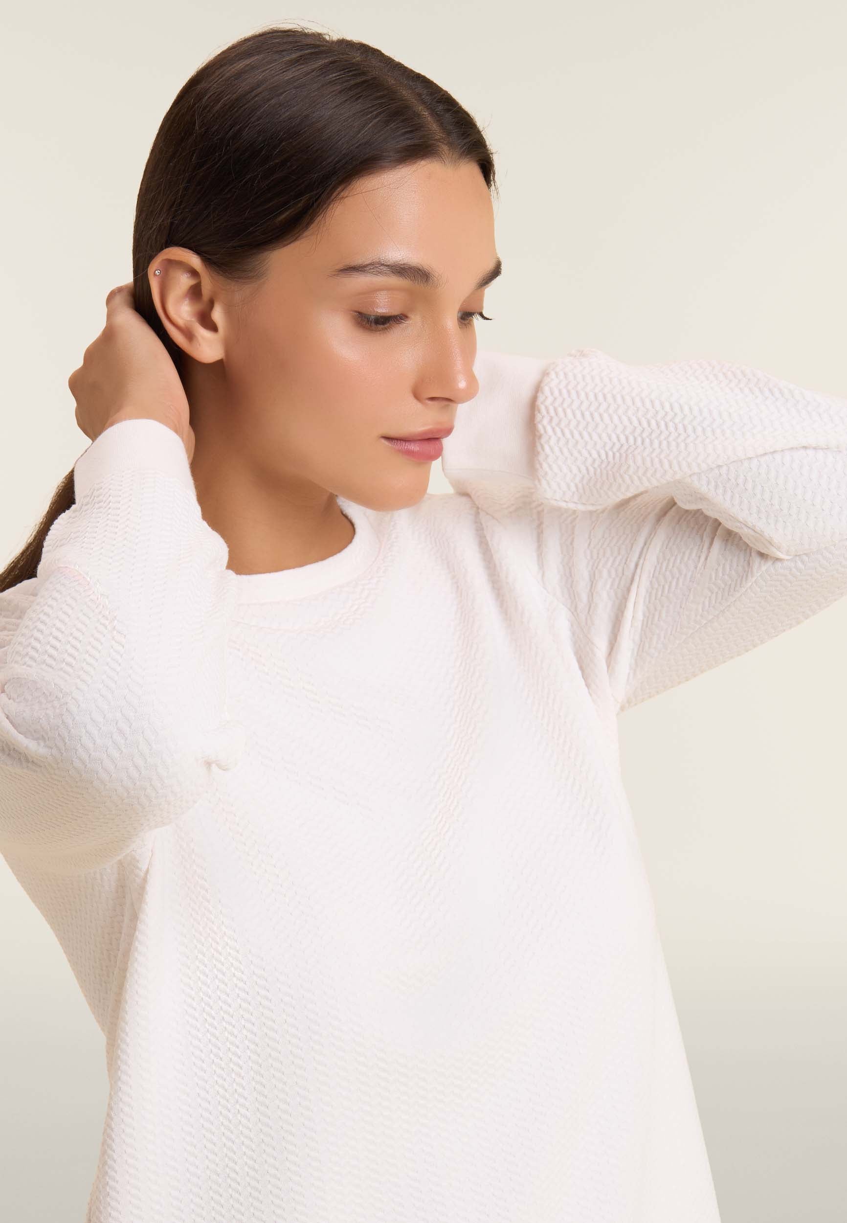 freddy-sweat-femme-col-rond-micro-tresses-technique image 4