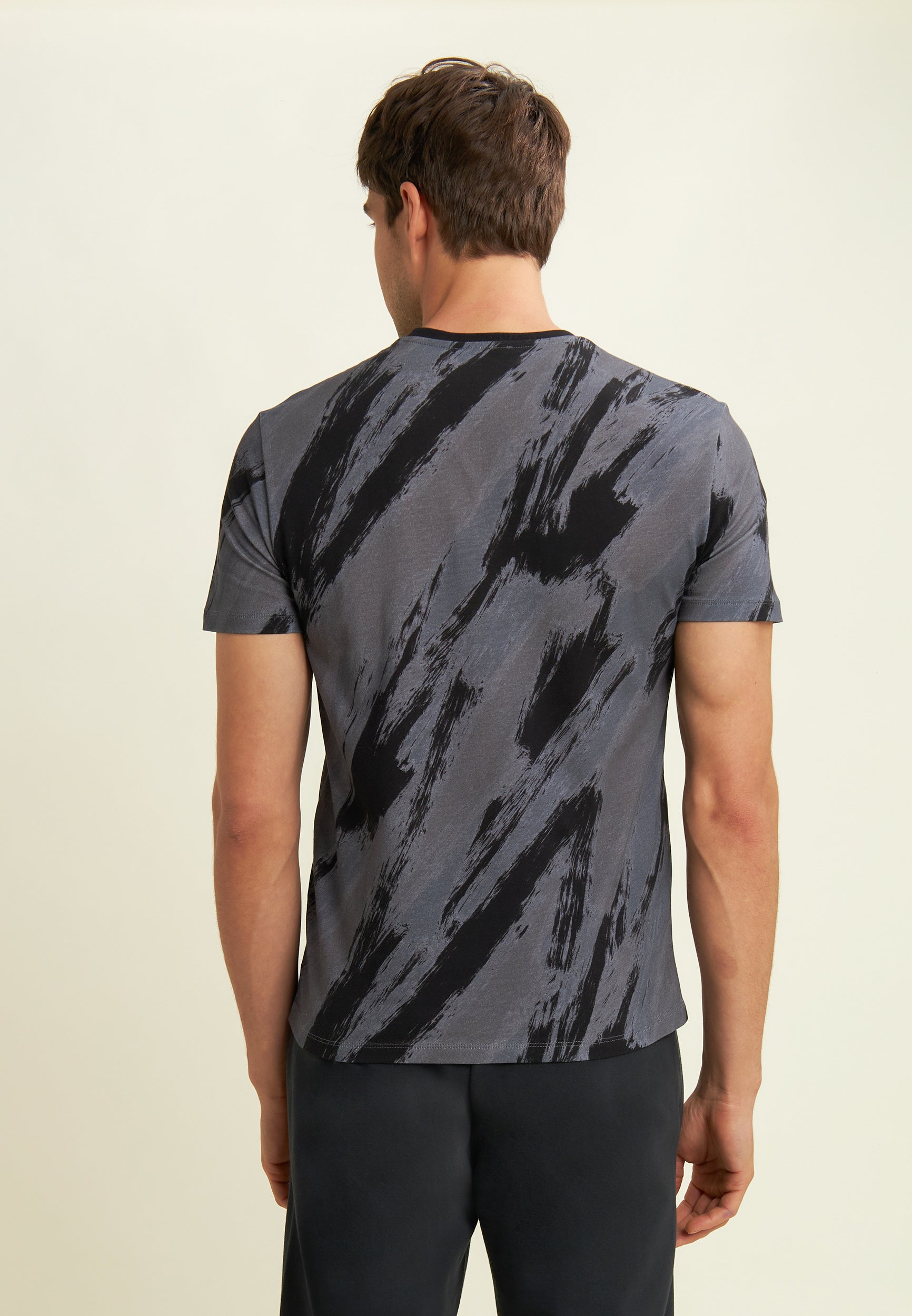 freddy-t-shirt-homme-imprim-pennellata-100-coton image 3