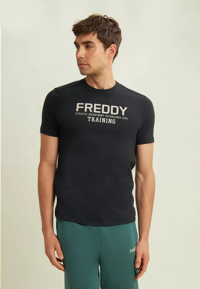 freddy-t-shirt-homme-logo-central-d-tail-camouflage image 1