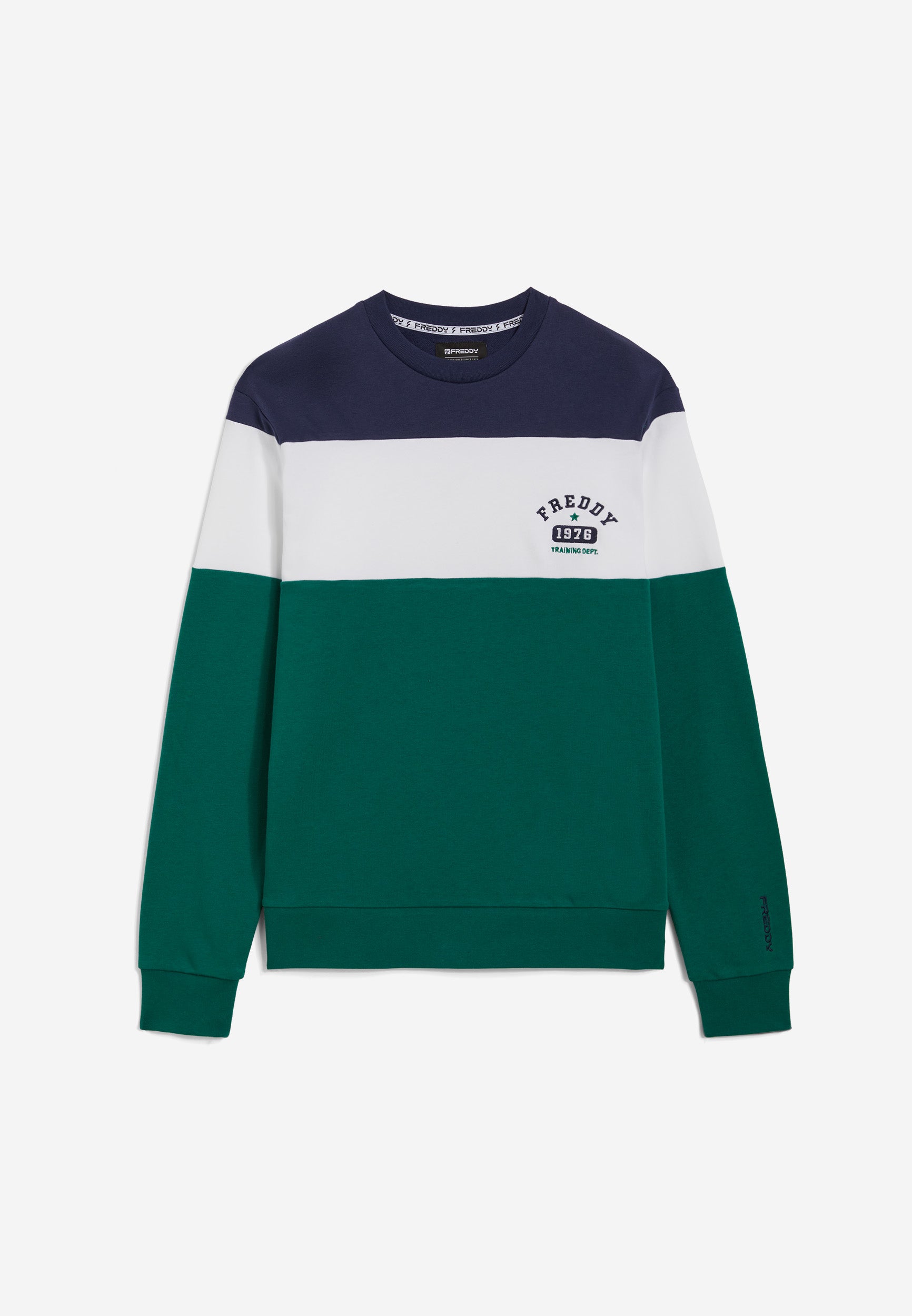 freddy-sweat-homme-col-rond-color-block-jersey image 1