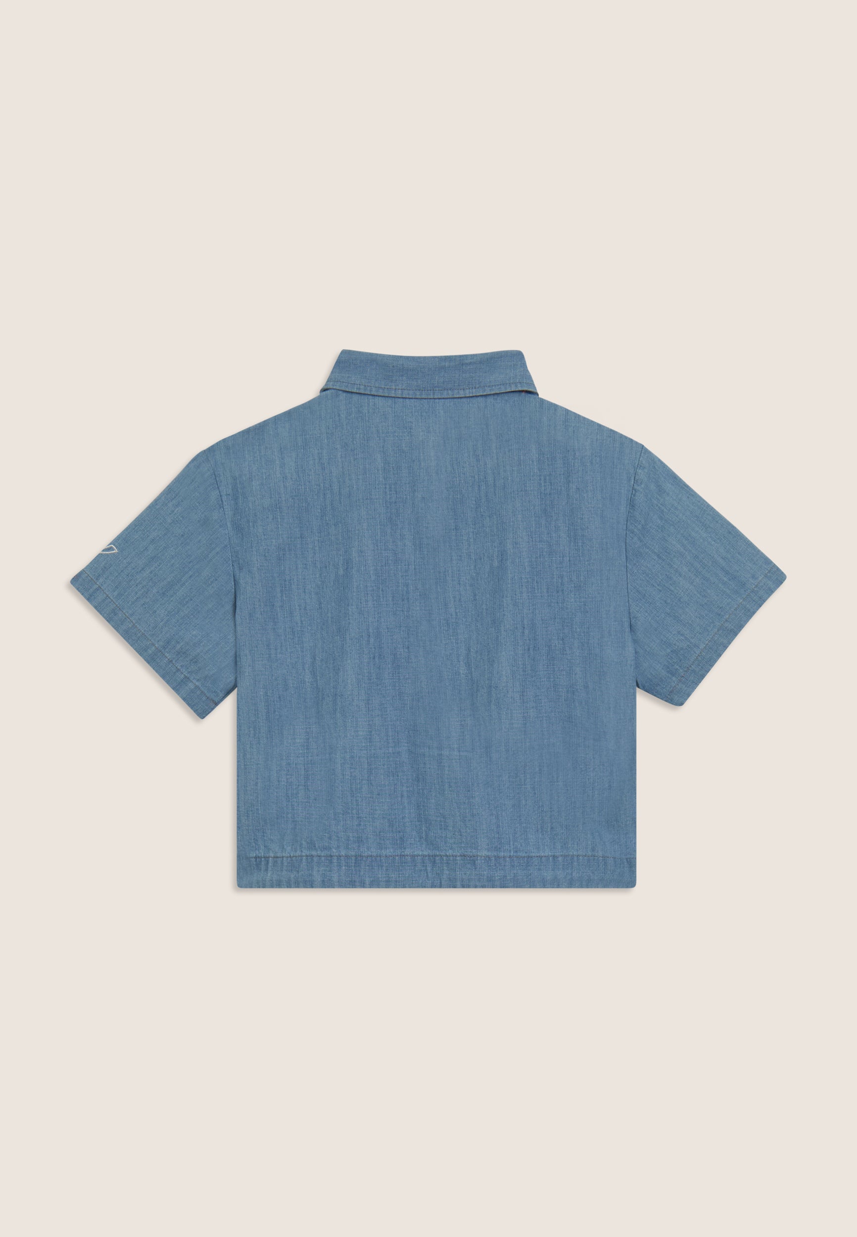 freddy-chemise-cropped-fille-chambray-denim image 6