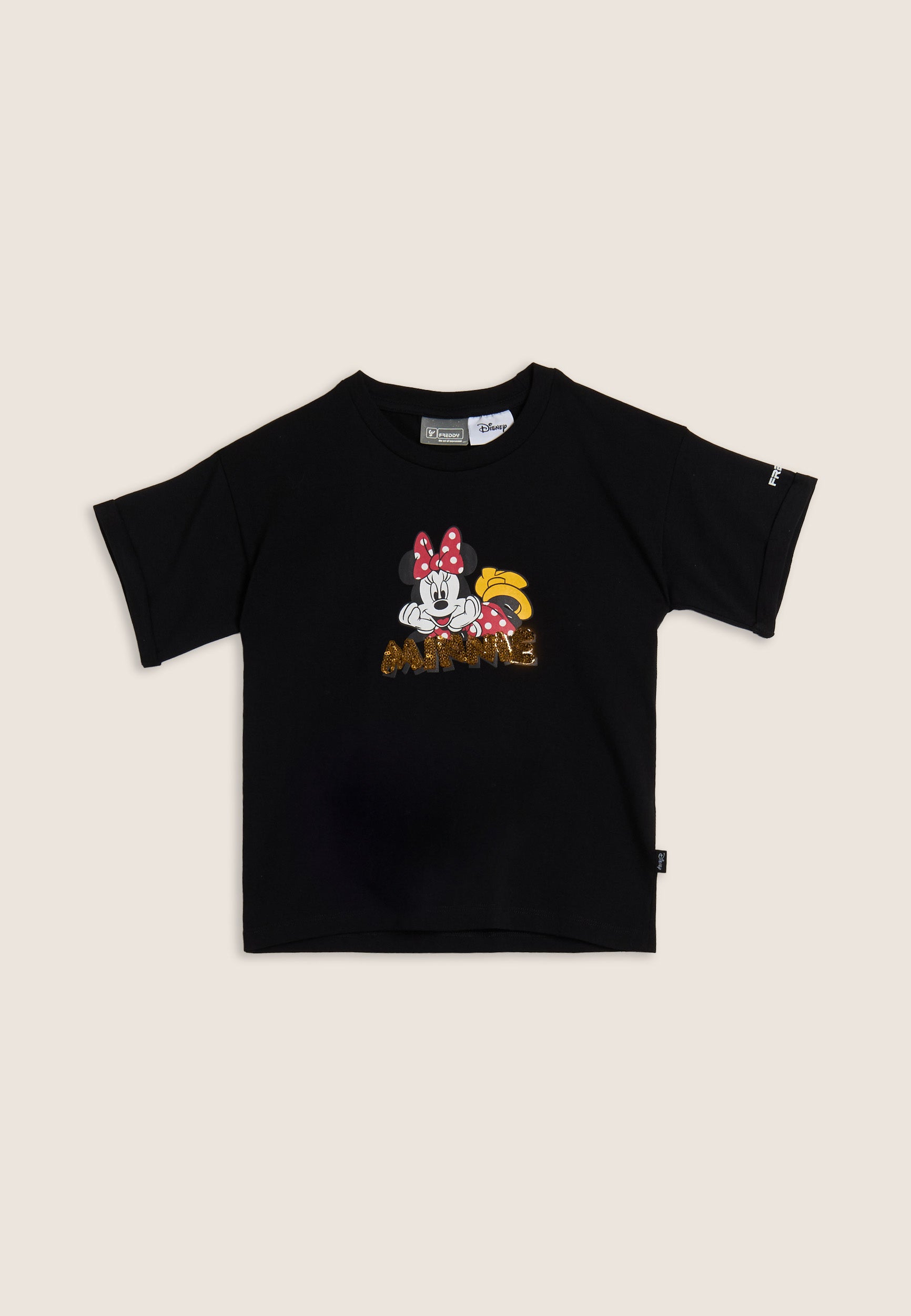 t-shirt-fille-freddy-minnie-paillettes-jersey-stretch image 1