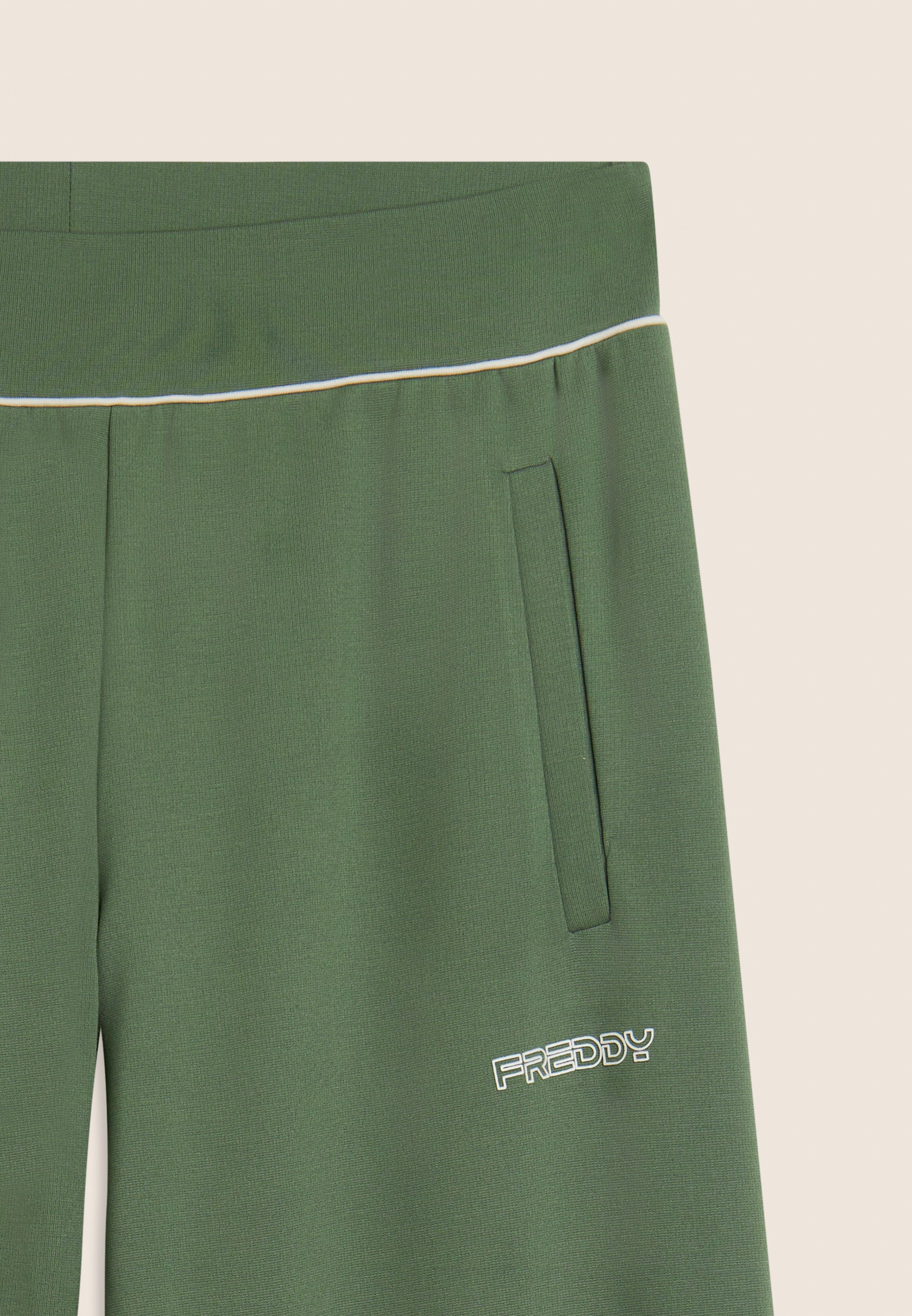 freddy-pantalon-sport-femme-wide-leg-cropped-poches image 7