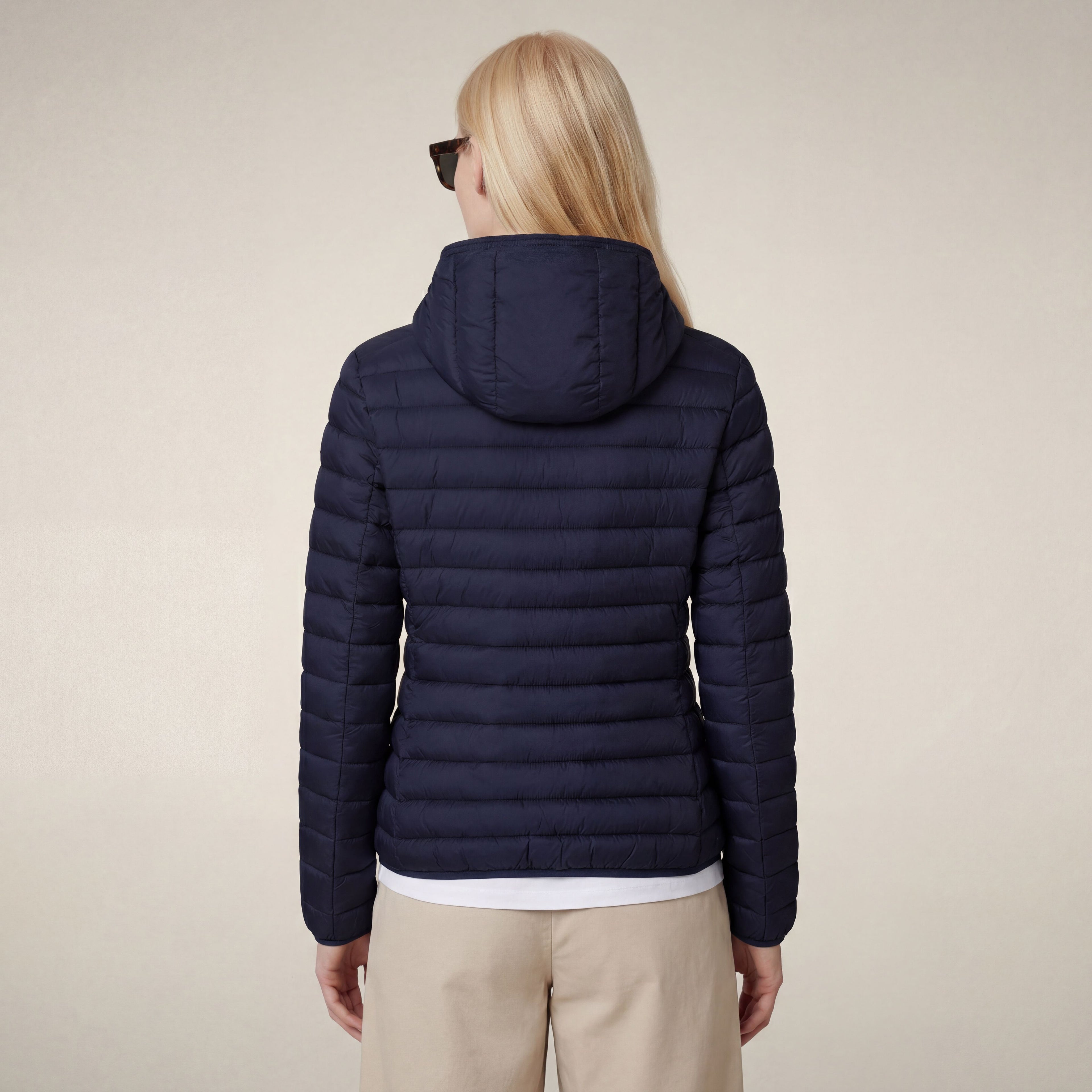 save-the-duck-daisy-doudoune-femme-capuche-bleu-navy image 2