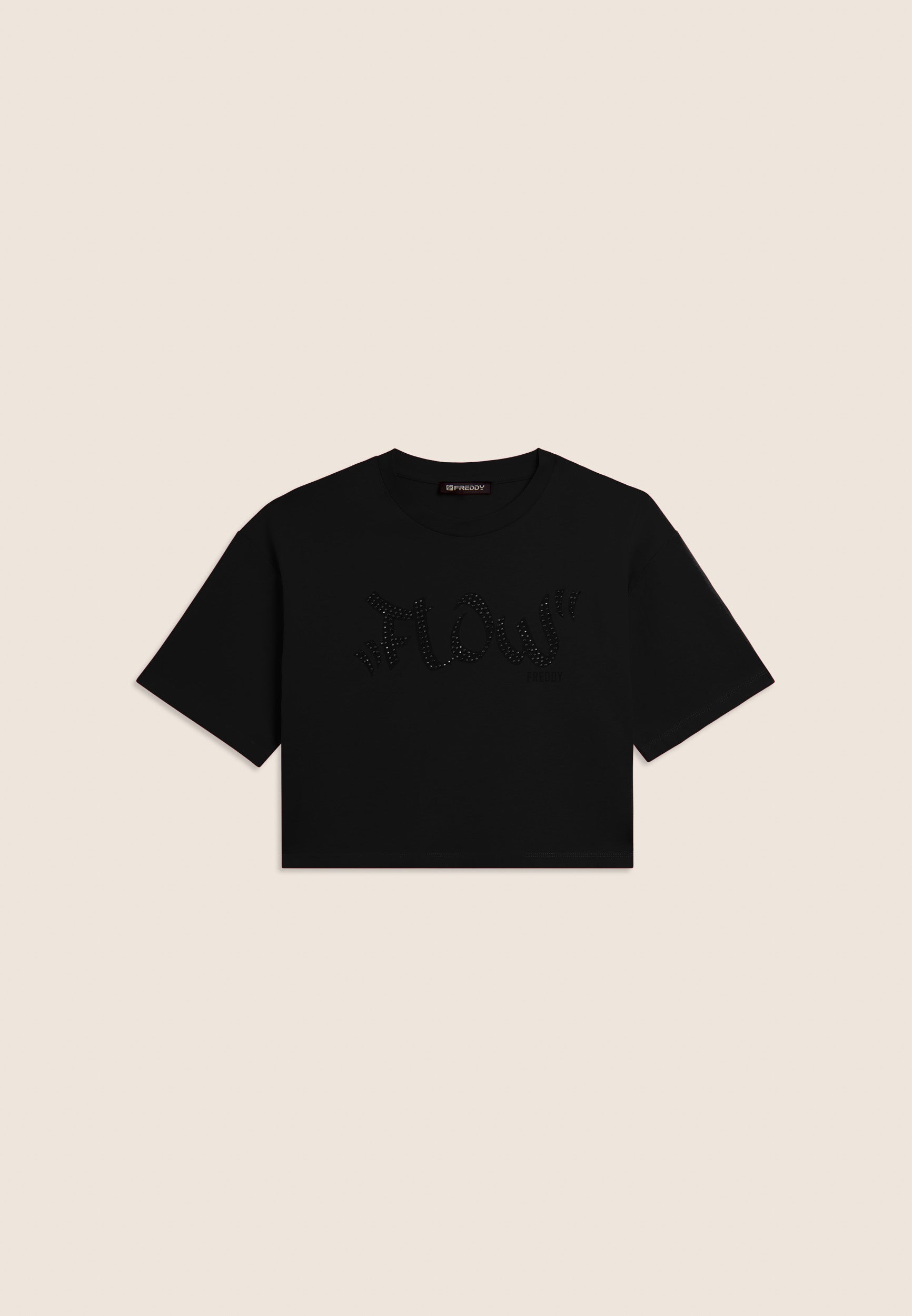 freddy-t-shirt-cropped-flow-imprim-et-clous-100-coton image 8