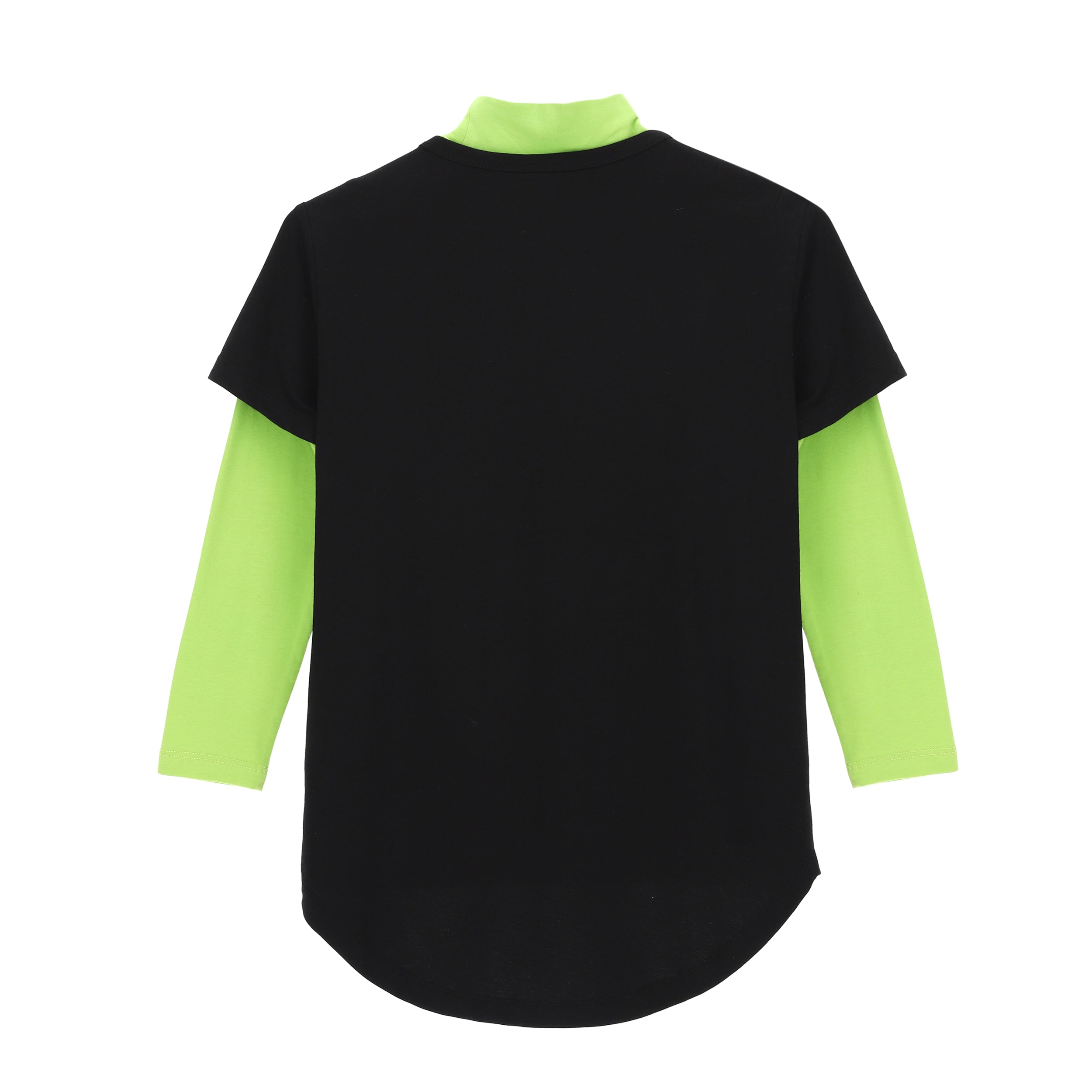 freddy-t-shirt-effet-2-en-1-noir-maxi-imprim-col-montant image 2