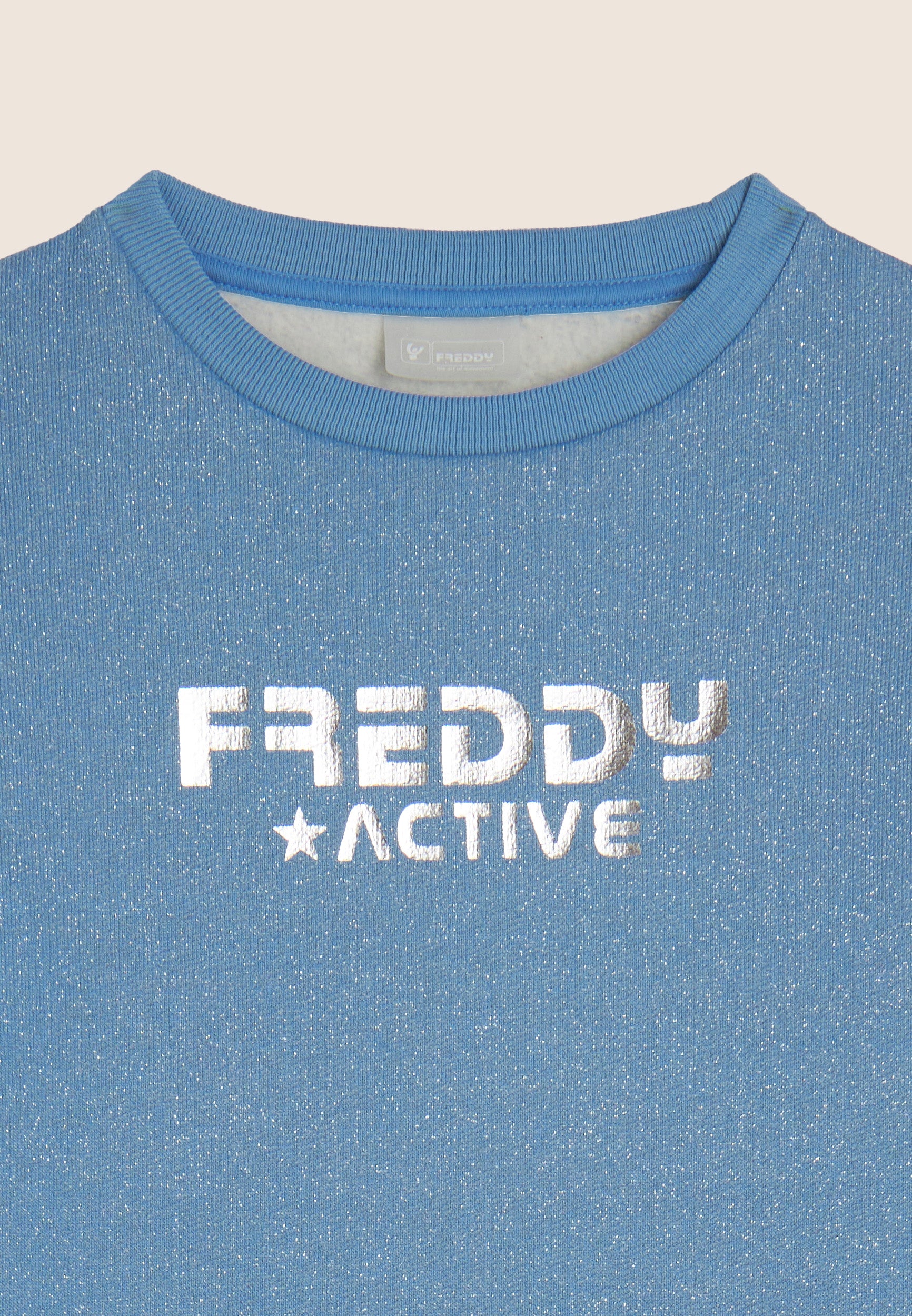 freddy-sweat-maxi-fille-coton-effet-lurex-argent image 6