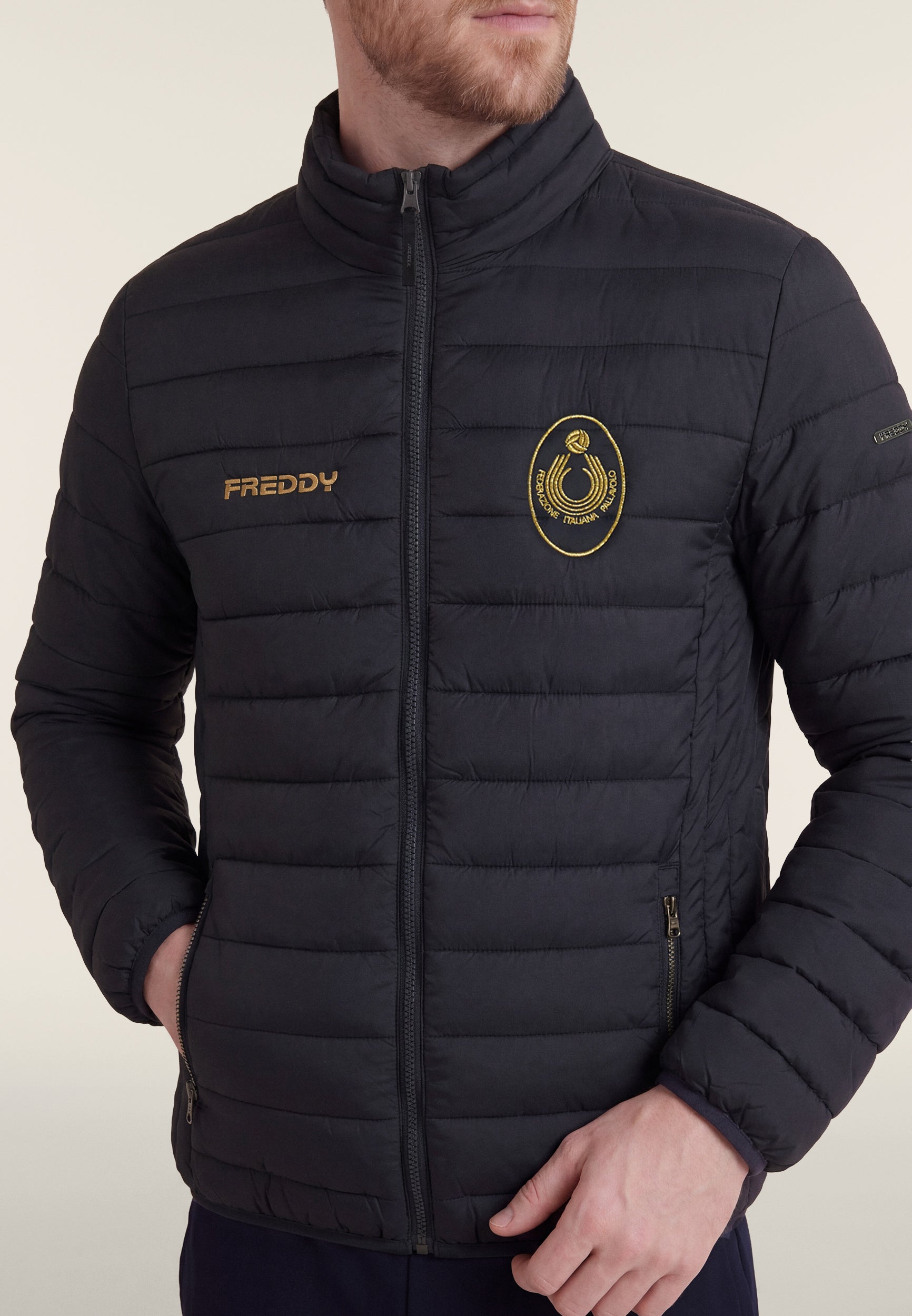 freddy-piumino-uomo-fipav-doudoune-homme-trapunt-e-col-haut-full-zip image 4