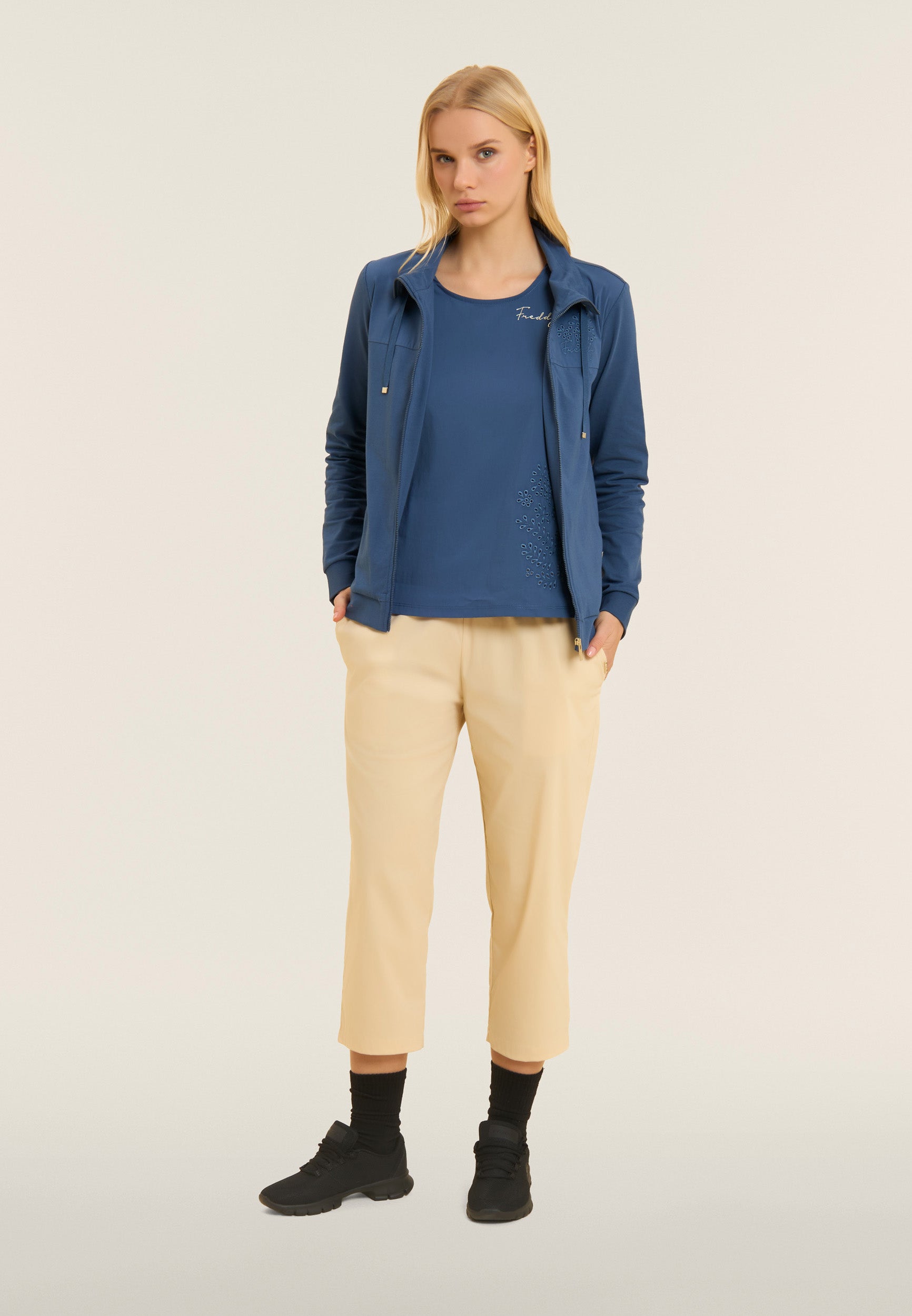 freddy-sweat-zip-col-haut-broderie-florale image 5