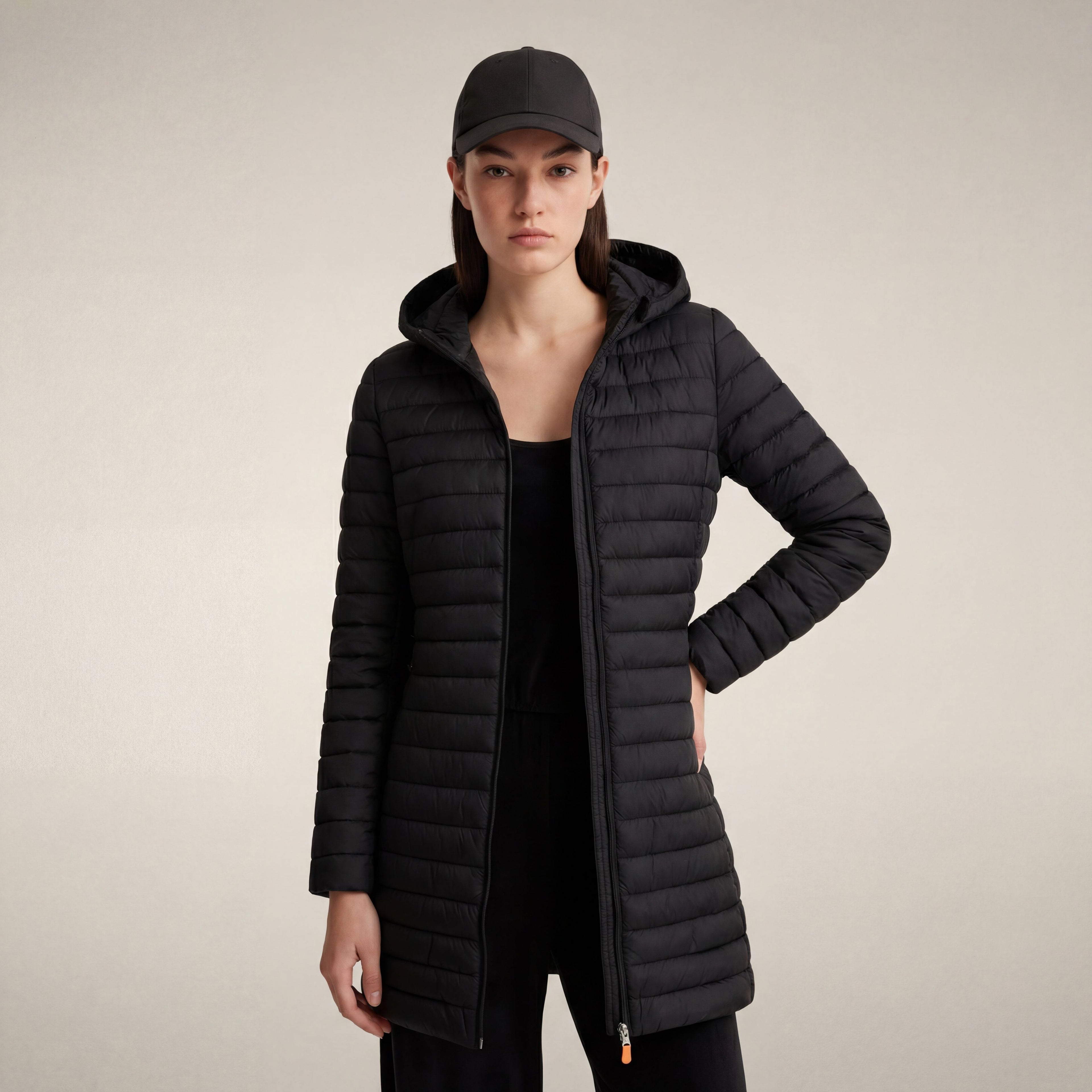 save-the-duck-bryanna-doudoune-longue-femme-noire-slim image 5