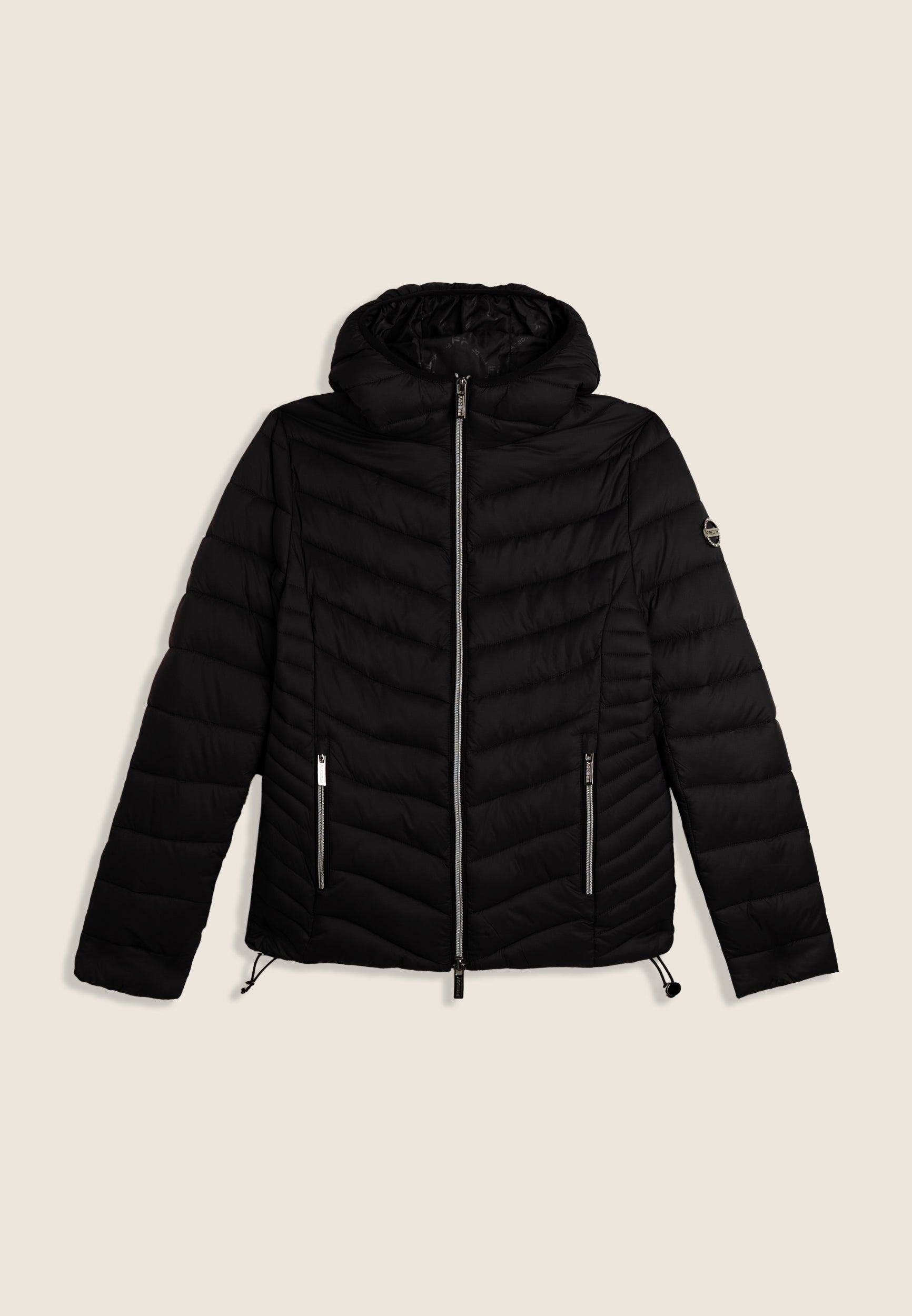 freddy-piumino-donna-con-cappuccio-nylon-lucido-water-repellent image 7
