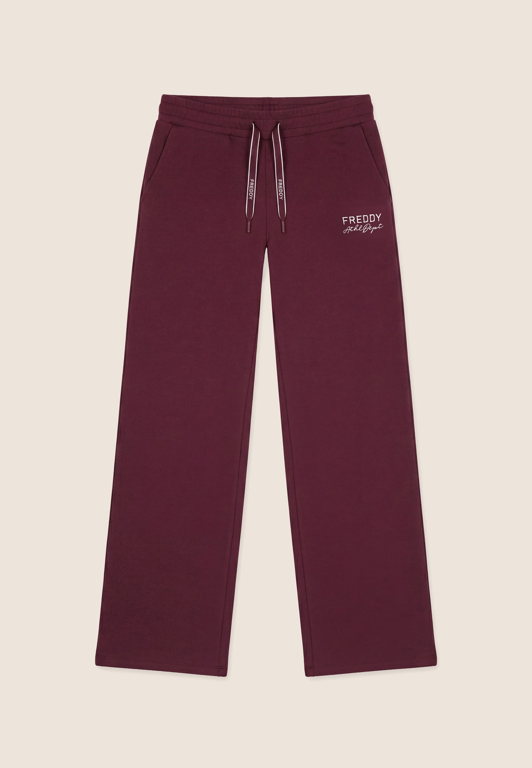 freddy-wr-up-pantalon-femme-wide-leg-palazzo-en-molleton-coton-full-length image 1