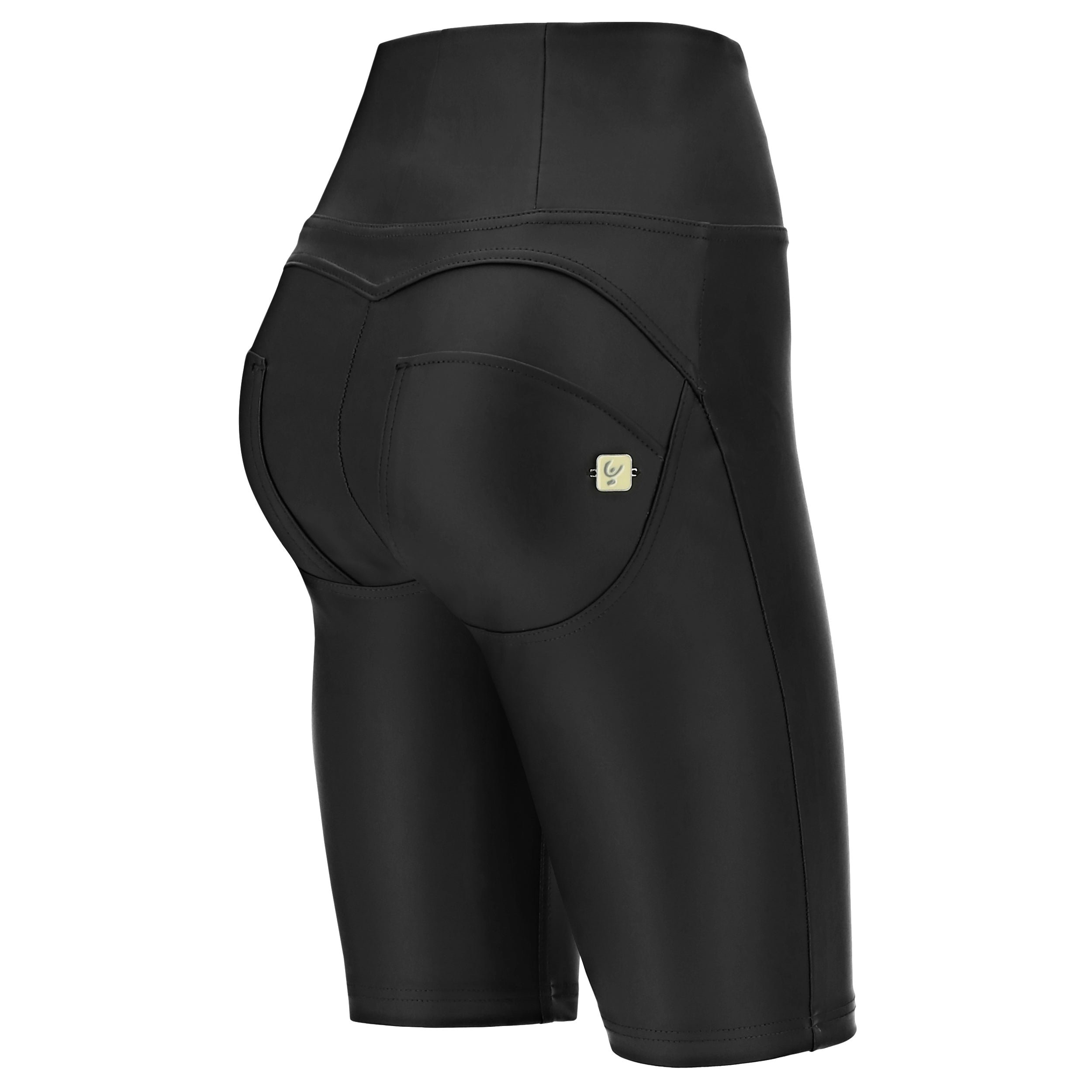 freddy-wr-up-pantalon-biker-simili-cuir-taille-haute-zip image 7