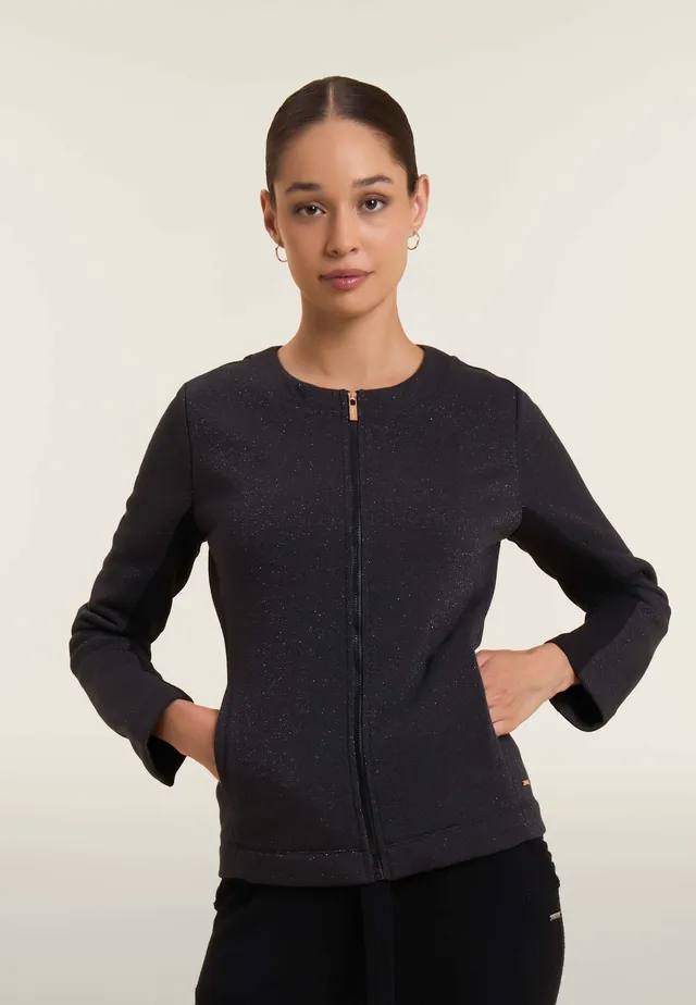 freddy-sweat-femme-full-zip-m-lange-lurex-devant-brillant image 1
