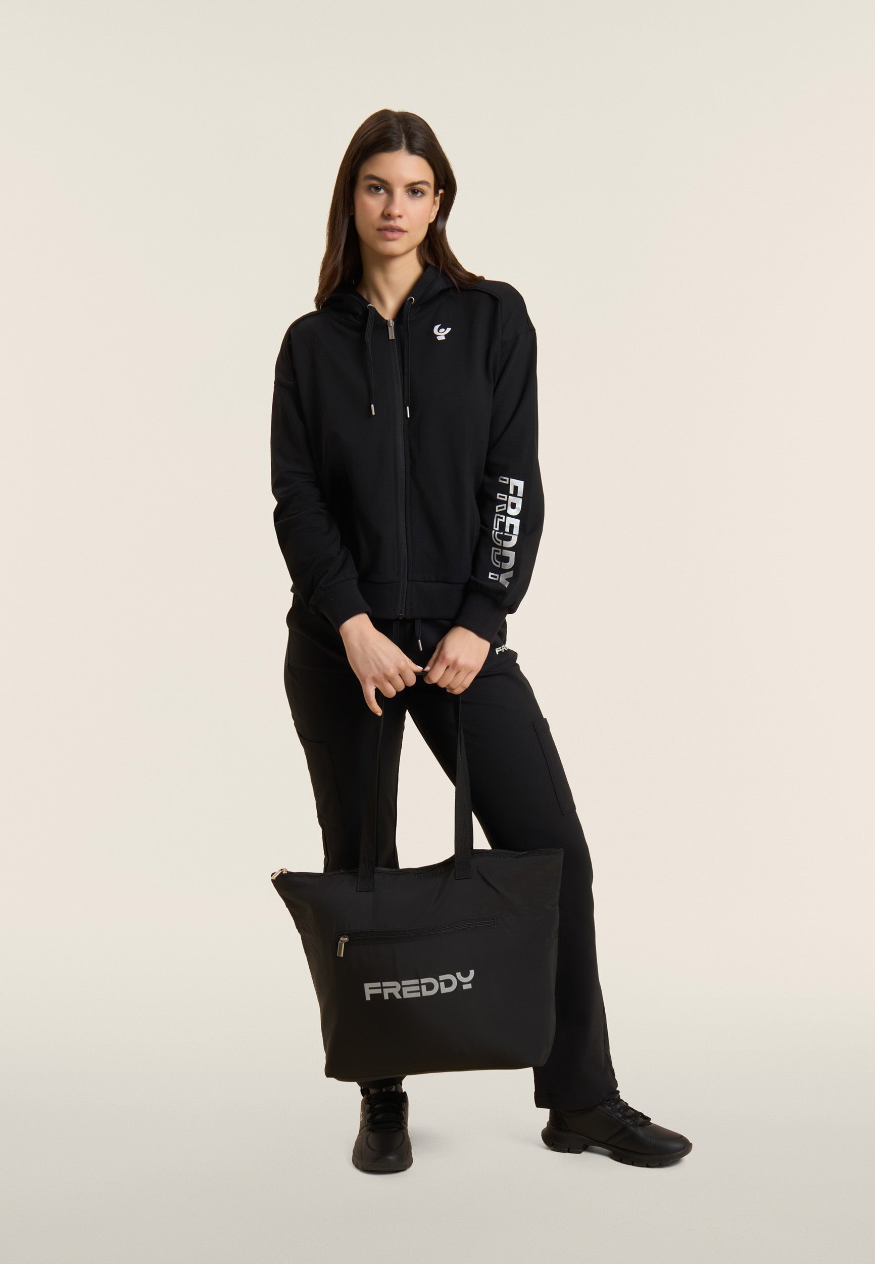 freddy-borsa-shopper-nylon-avec-zip-et-logo-gomm image 1