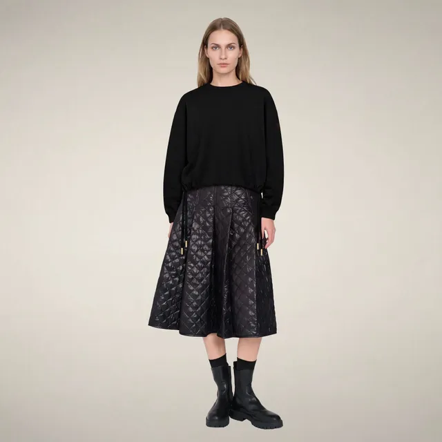 save-the-duck-akemi-sweat-col-rond-femme-noir image 1
