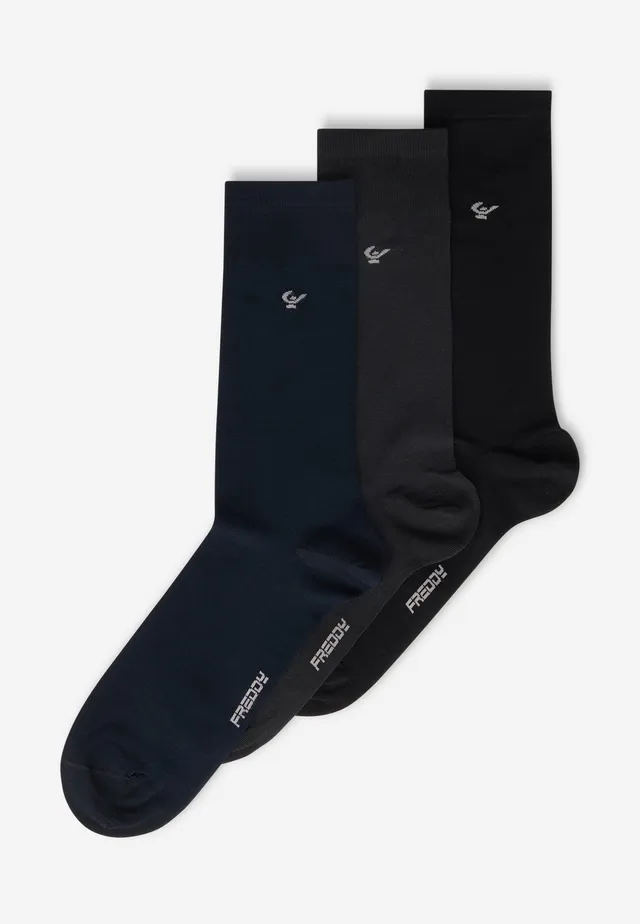 freddy-pack-3-paires-chaussettes-mi-hautes-assorties-unisexe image 1