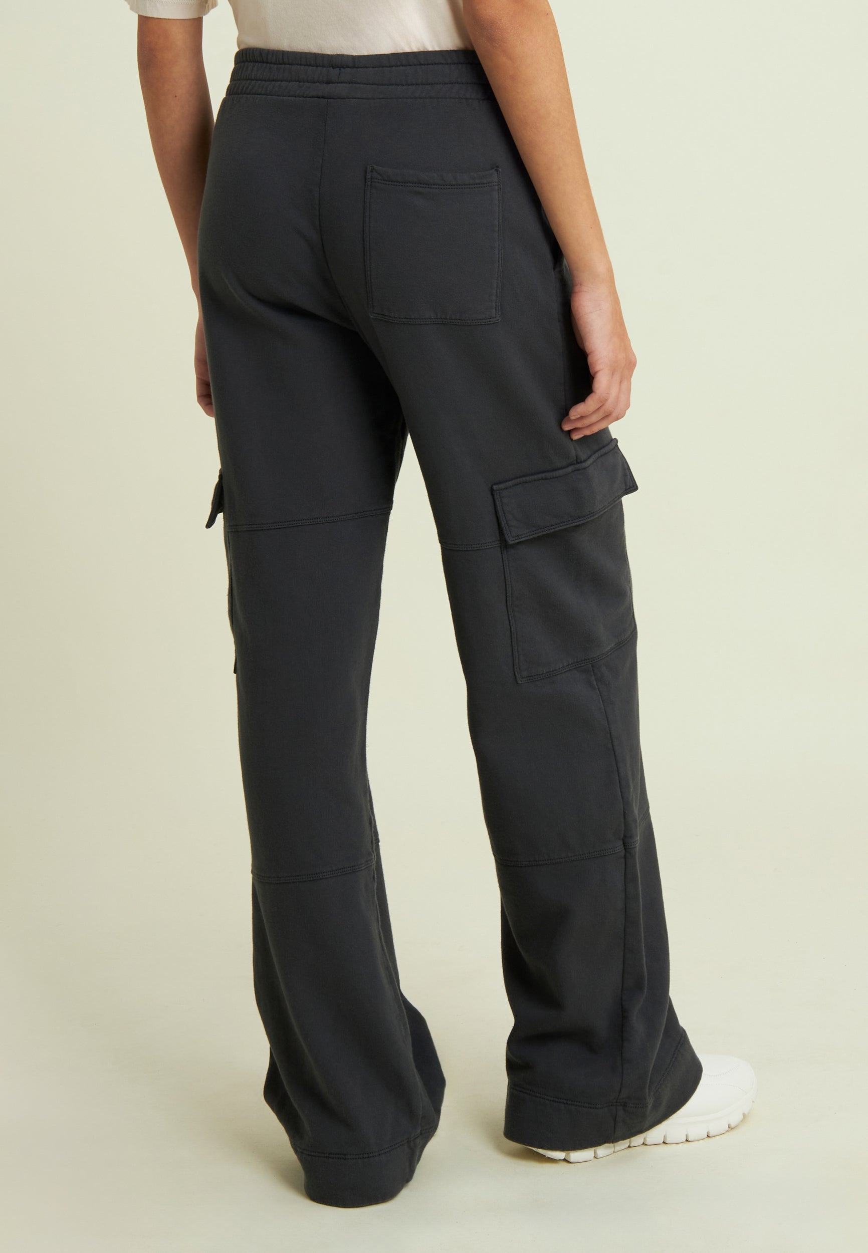 freddy-pantalon-cargo-wide-leg-femme-molleton-poches image 3