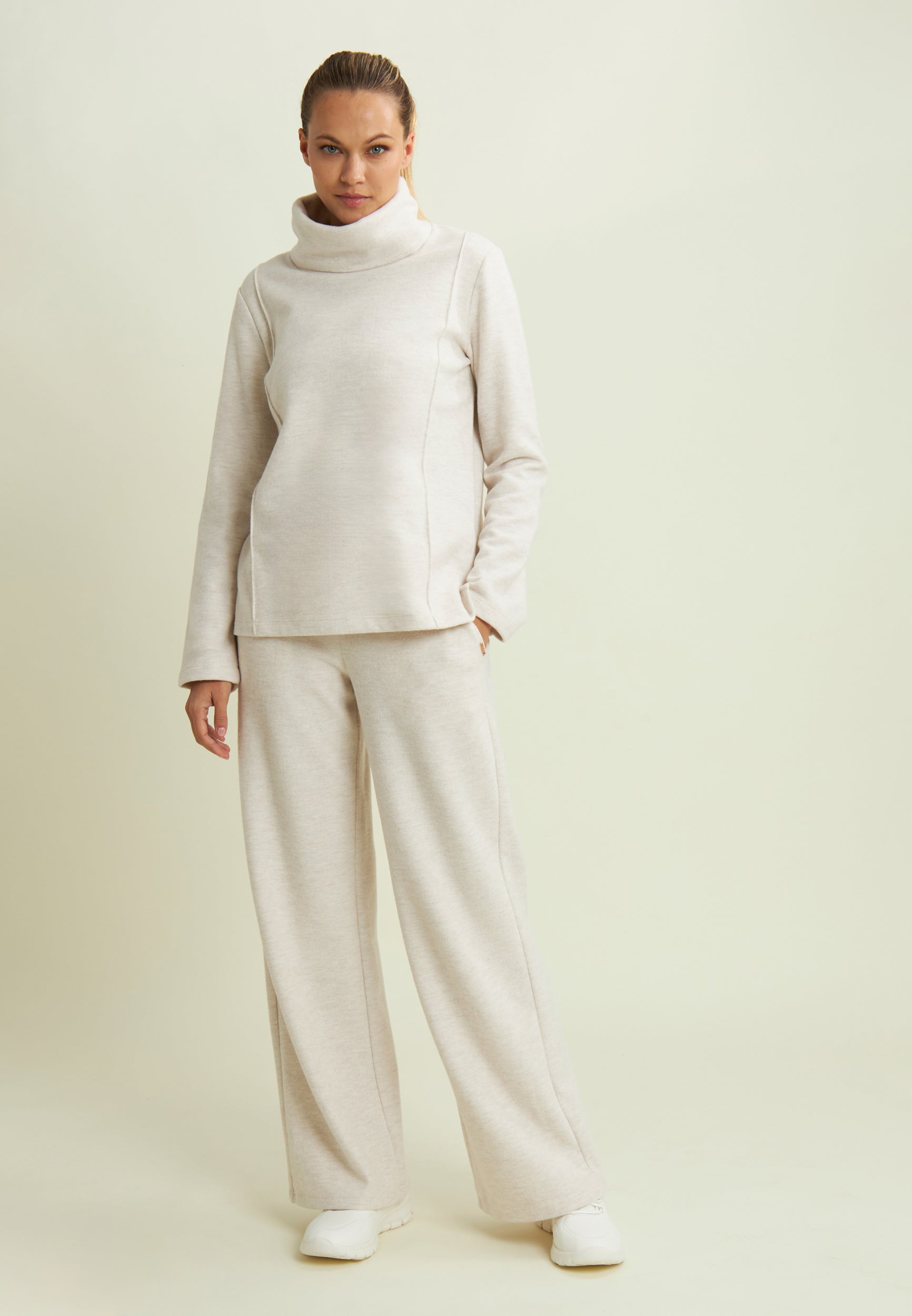 freddy-sweat-femme-vas-col-haut-effet-tricot image 2