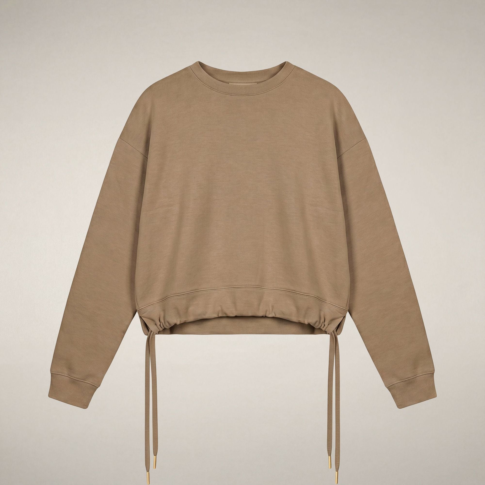 save-the-duck-akemi-sweat-col-rond-femme-beige-biscuit image 3