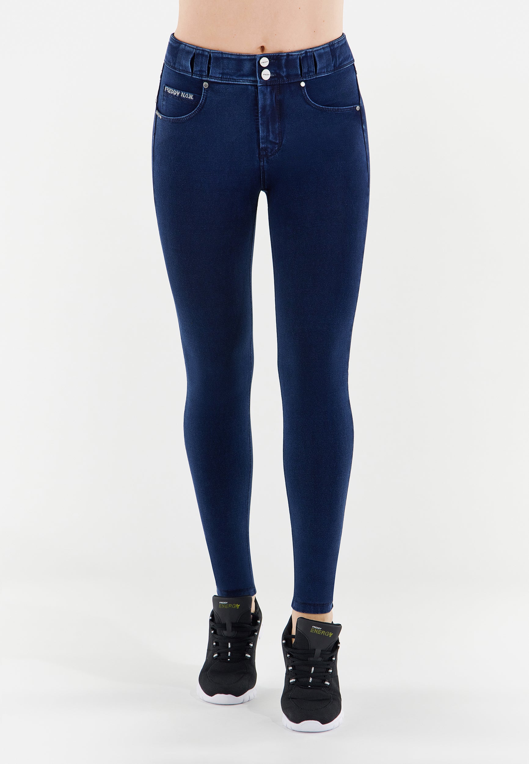 freddy-n-o-w-pants-slim-effet-denim-fond-troit image 1