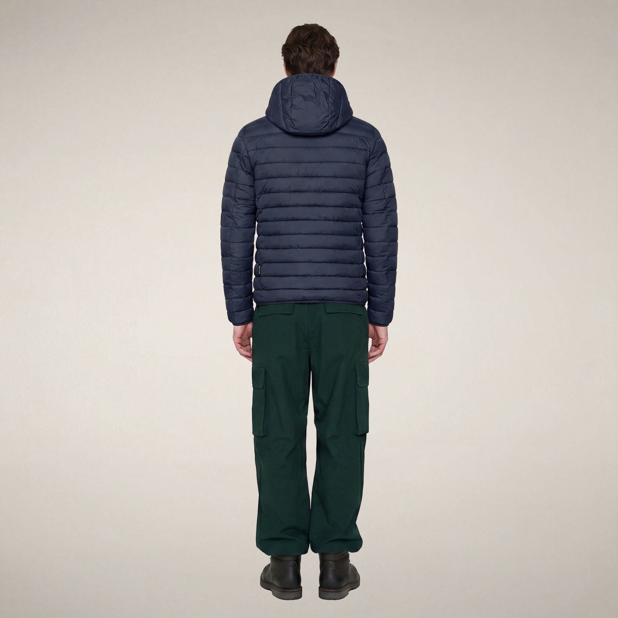 save-the-duck-juncus-doudoune-homme-bleu-noir-recycl-e-capuche image 2