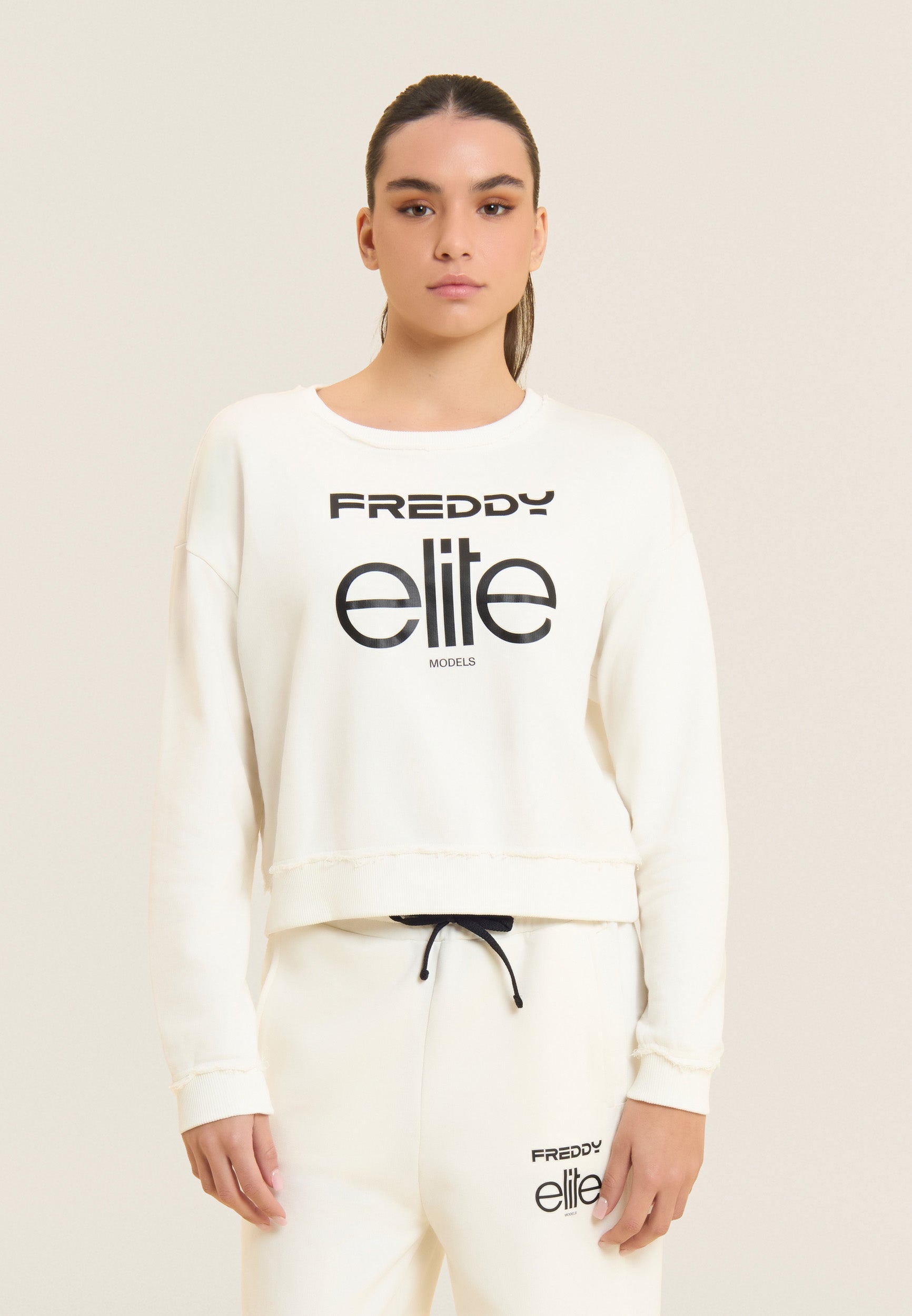 freddy-x-elite-sweat-cropped-femme-col-rond-100-coton image 1