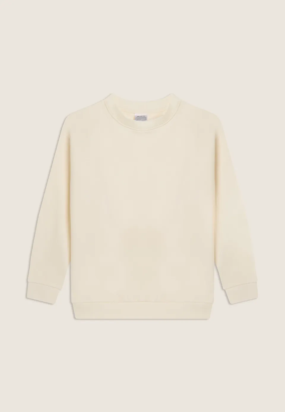 sweat-col-rond-junior-freddy-comfort-logo-omino-manche image 1
