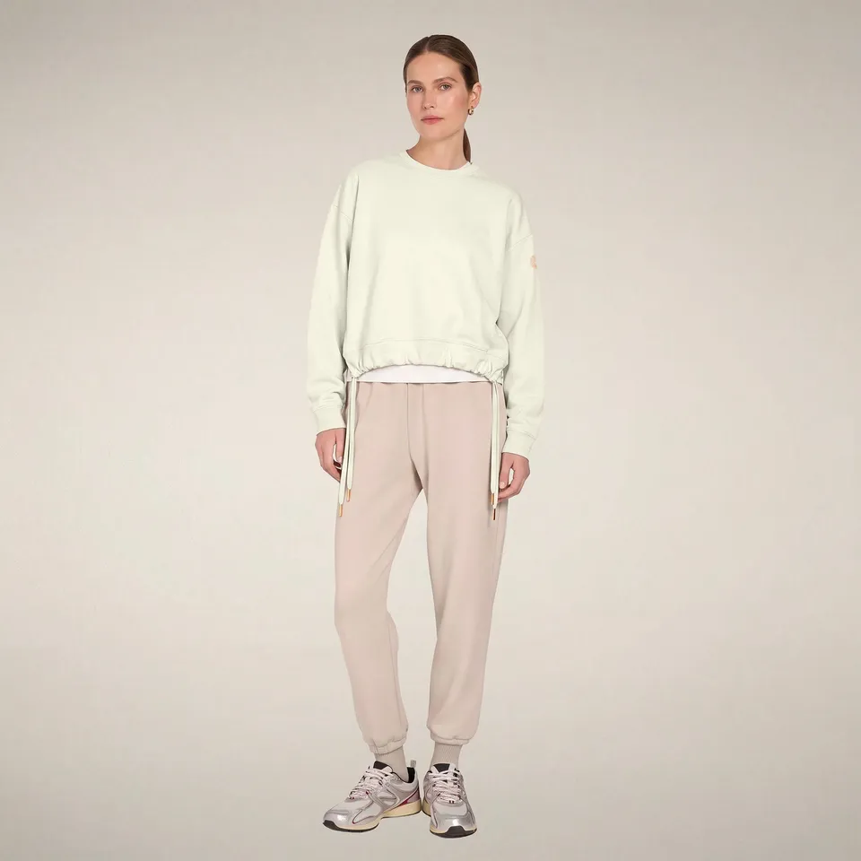 save-the-duck-akemi-sweat-col-rond-femme-blanc-nuage image 1