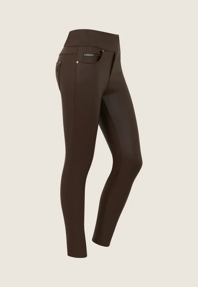 freddy-pantalon-skinny-n-o-w-simili-cuir-taille-moyenne image 1
