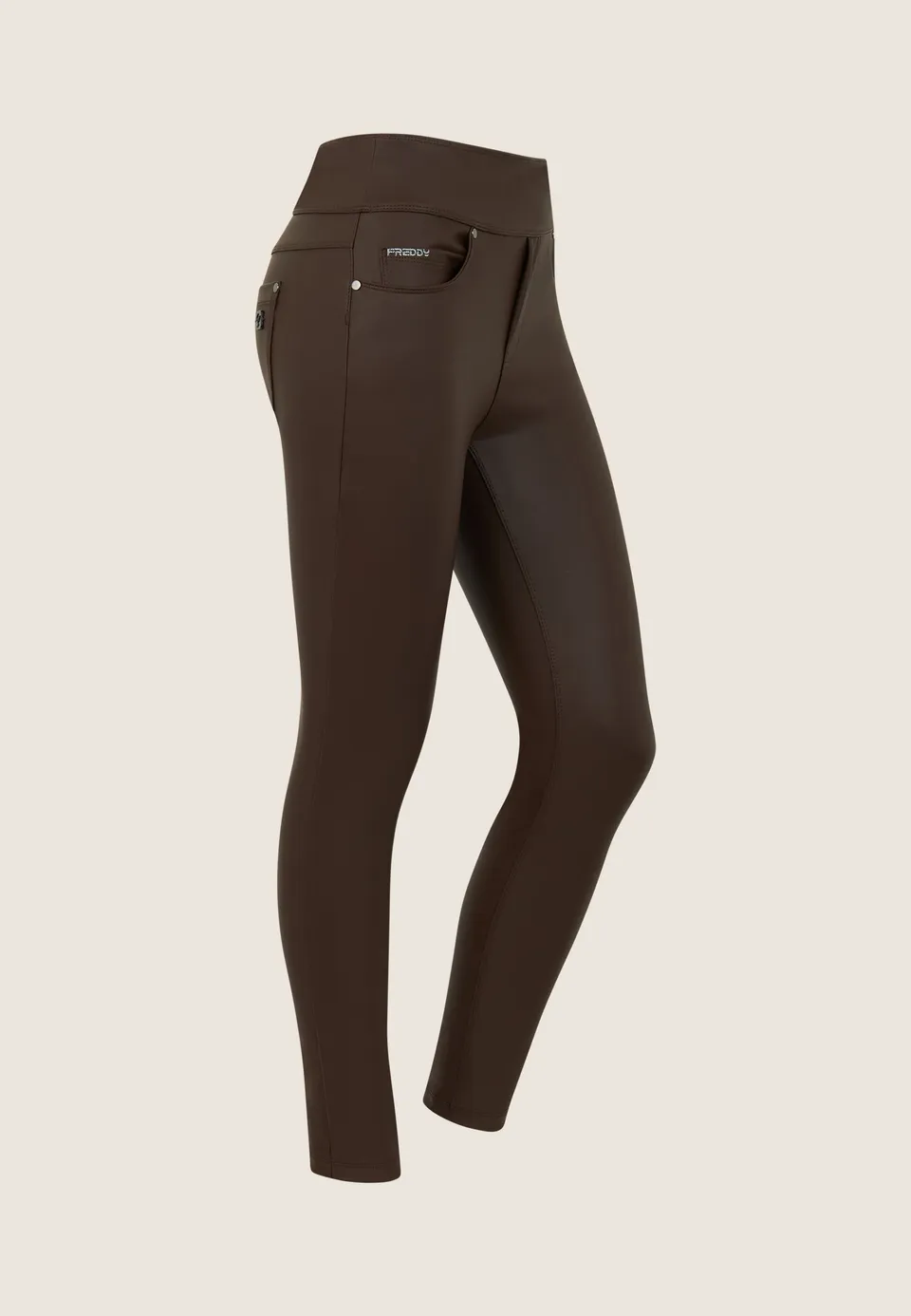 freddy-pantalon-skinny-n-o-w-simili-cuir-taille-moyenne image 1