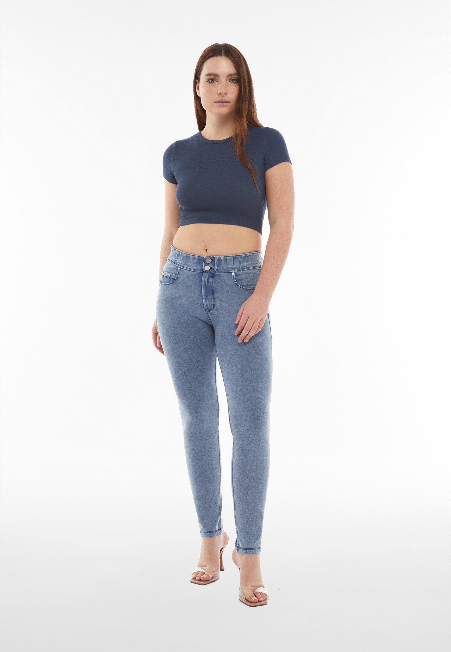 pantalon-freddy-n-o-w-skinny-taille-moyenne-jersey-denim image 2