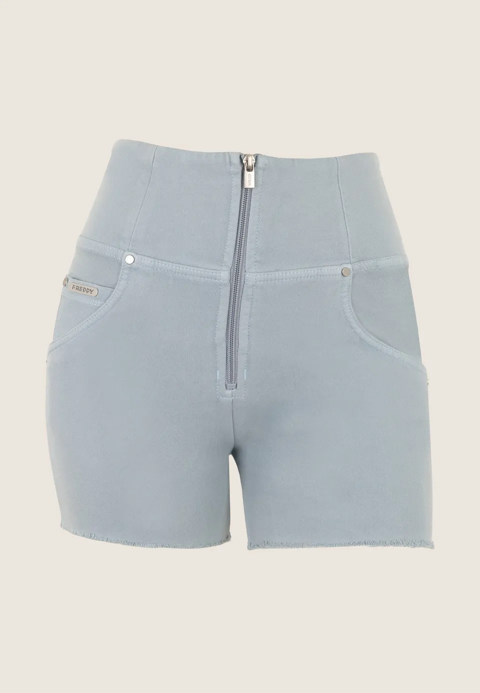 freddy-wr-up-shorts-femme-denim-cologique-taille-super-haute-zip image 1