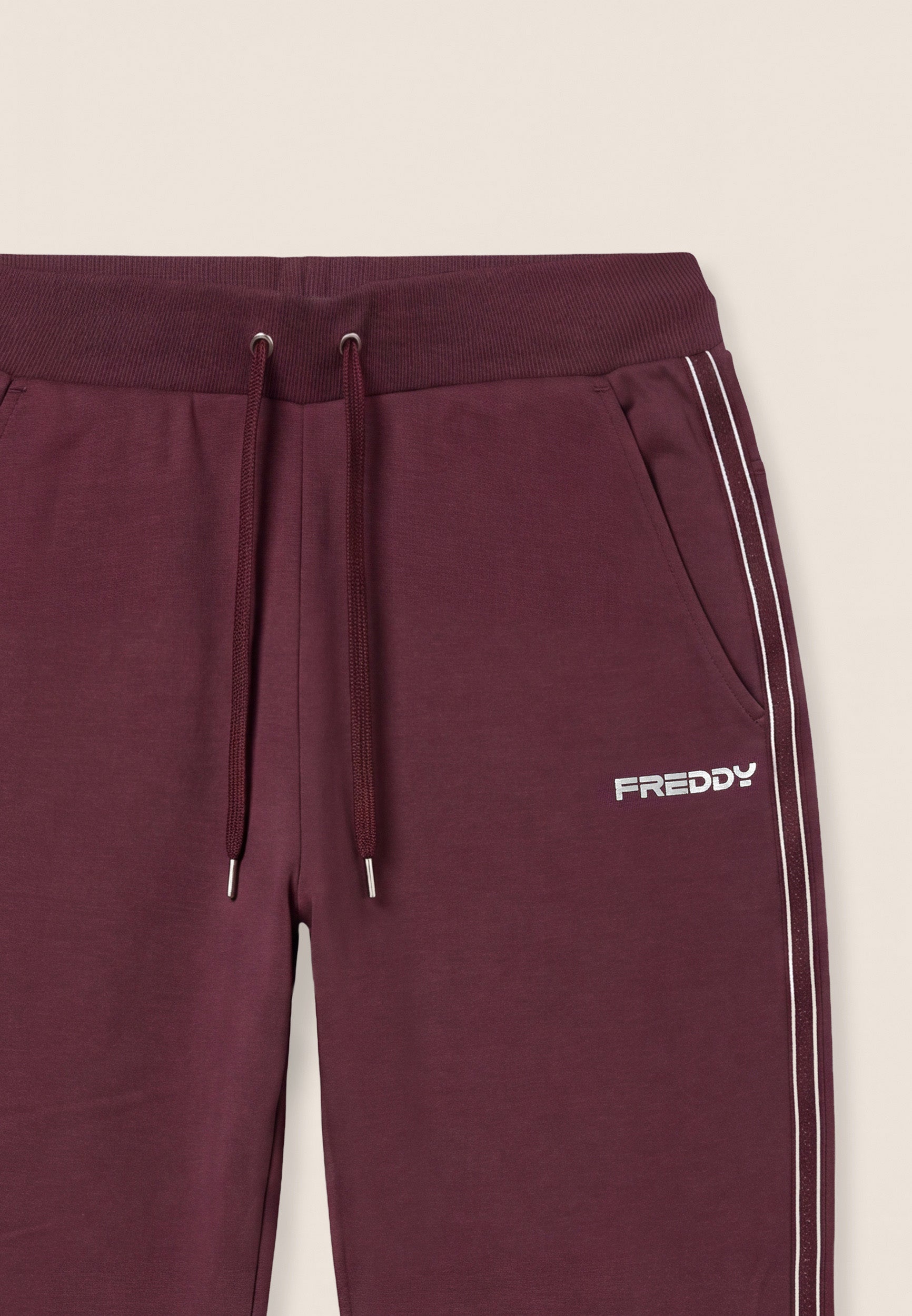 freddy-jogger-femme-bandes-perl-es-fond-poignet image 3
