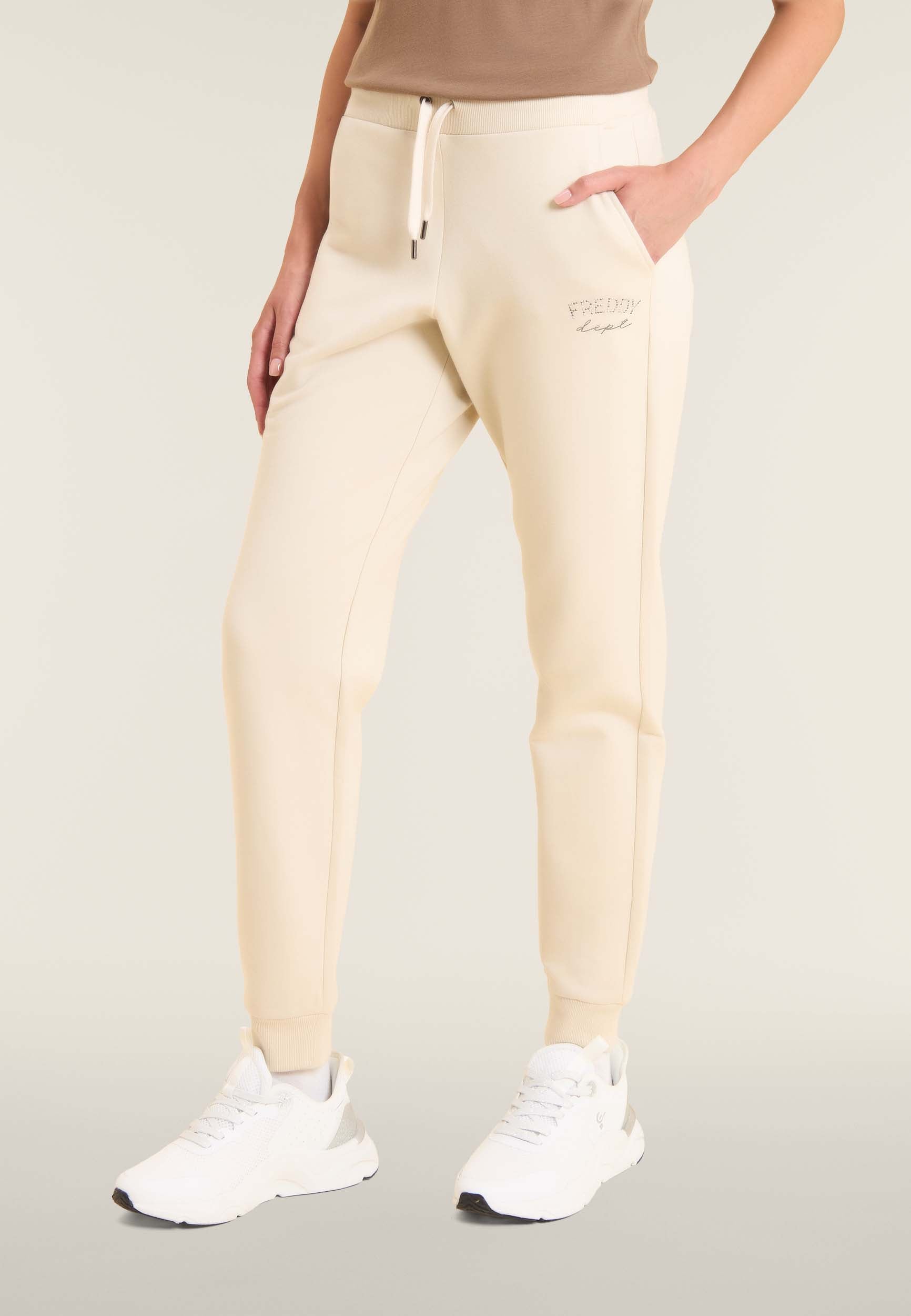 freddy-pantalon-de-sport-molleton-gratt-poignets-et-cordon image 1