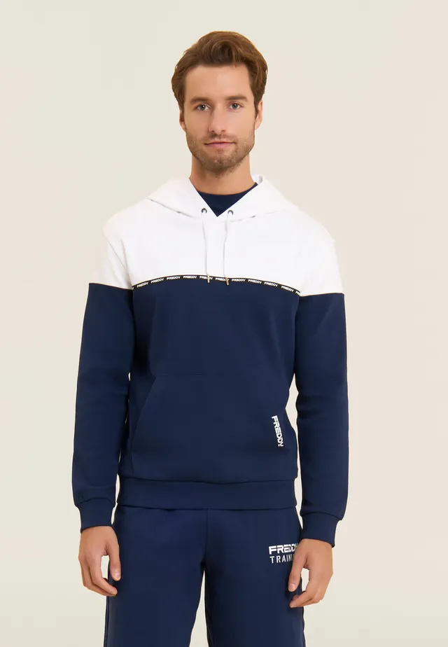 freddy-sweat-capuche-colour-block-100-coton-interlock image 1
