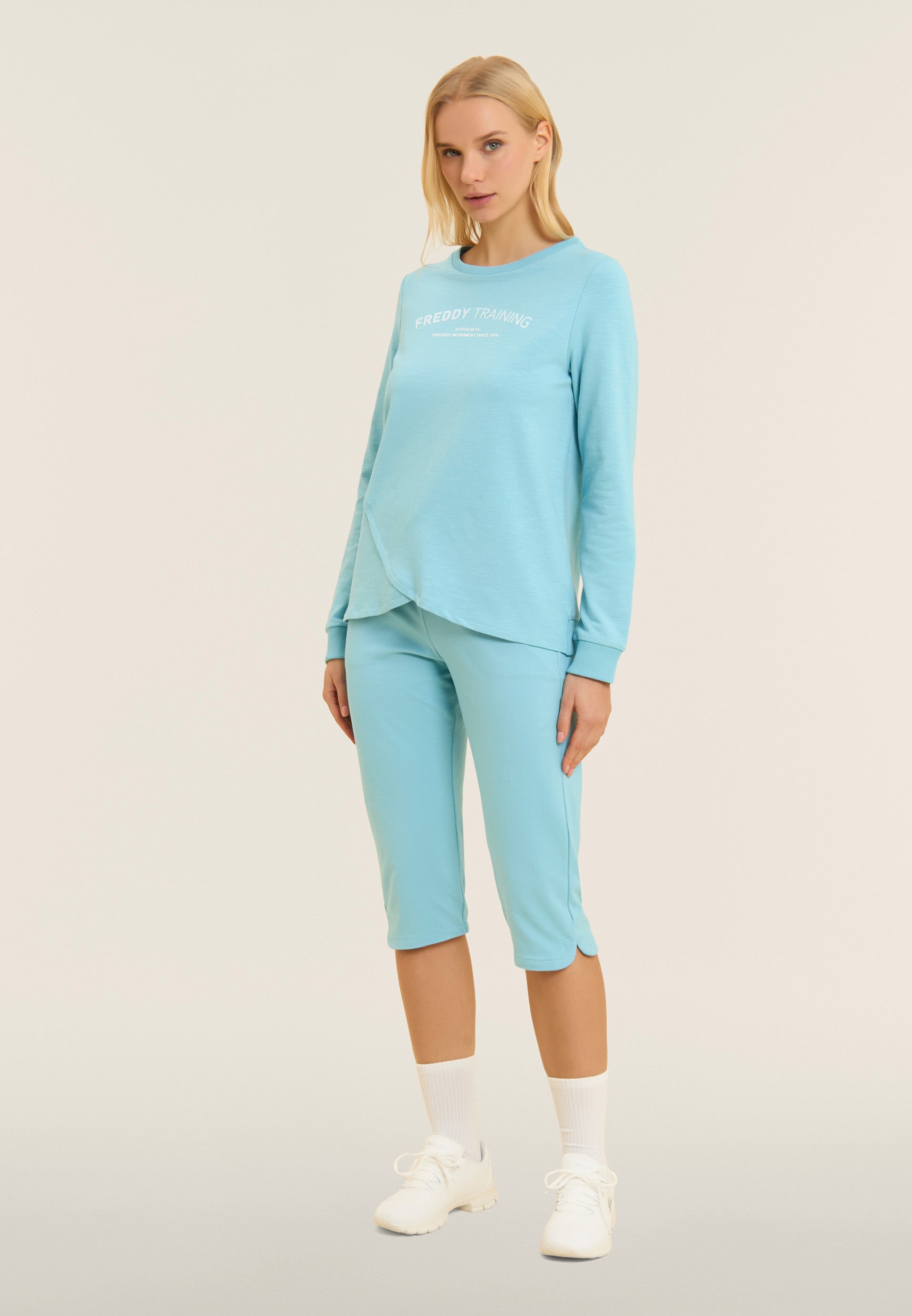 freddy-sweat-col-rond-effet-crois-french-terry-flamm-glitter image 5