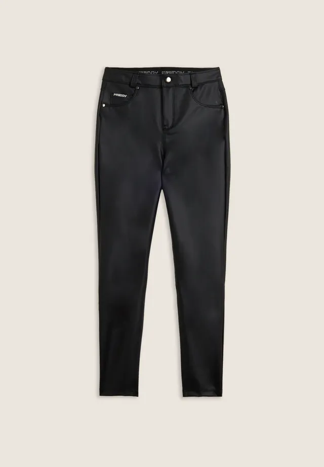 freddy-pantalon-femme-skinny-similicuir-logo-brod image 1