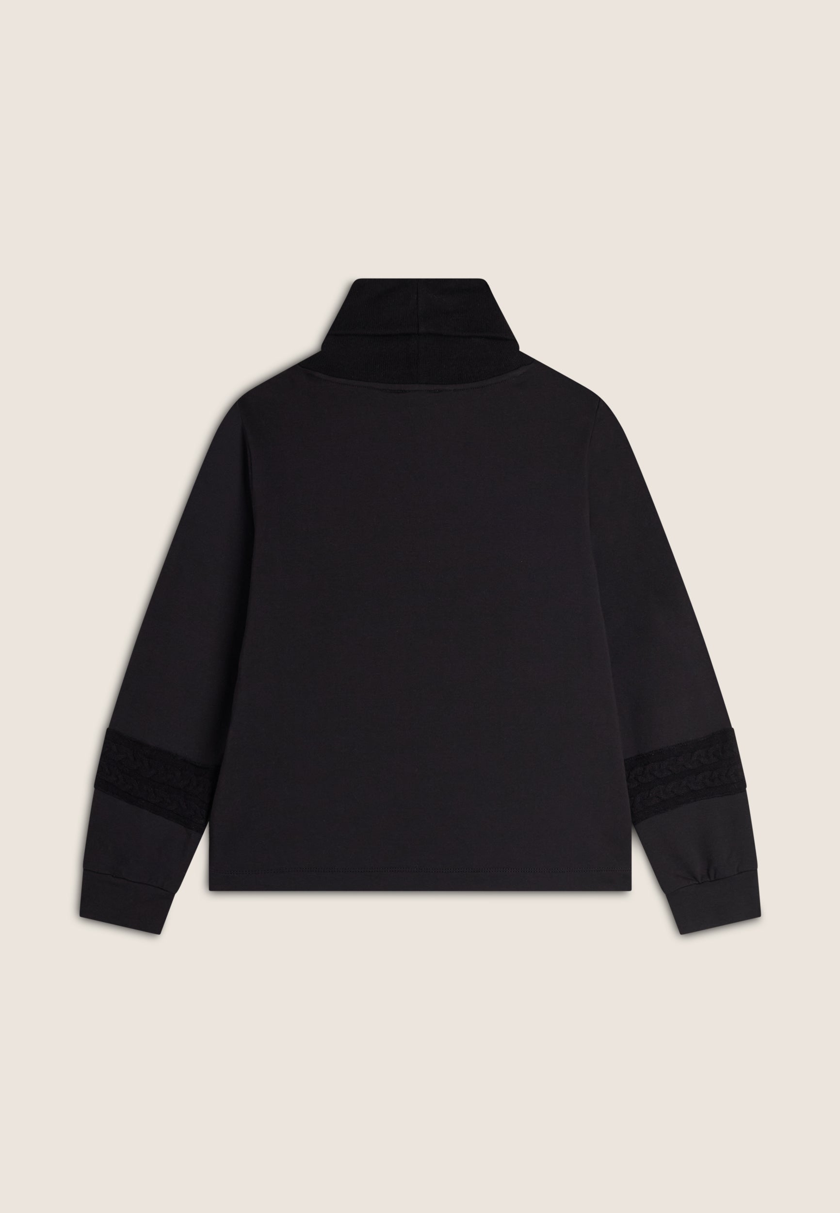 freddy-sweat-femme-col-haut-c-tes-inserts-torsades image 7