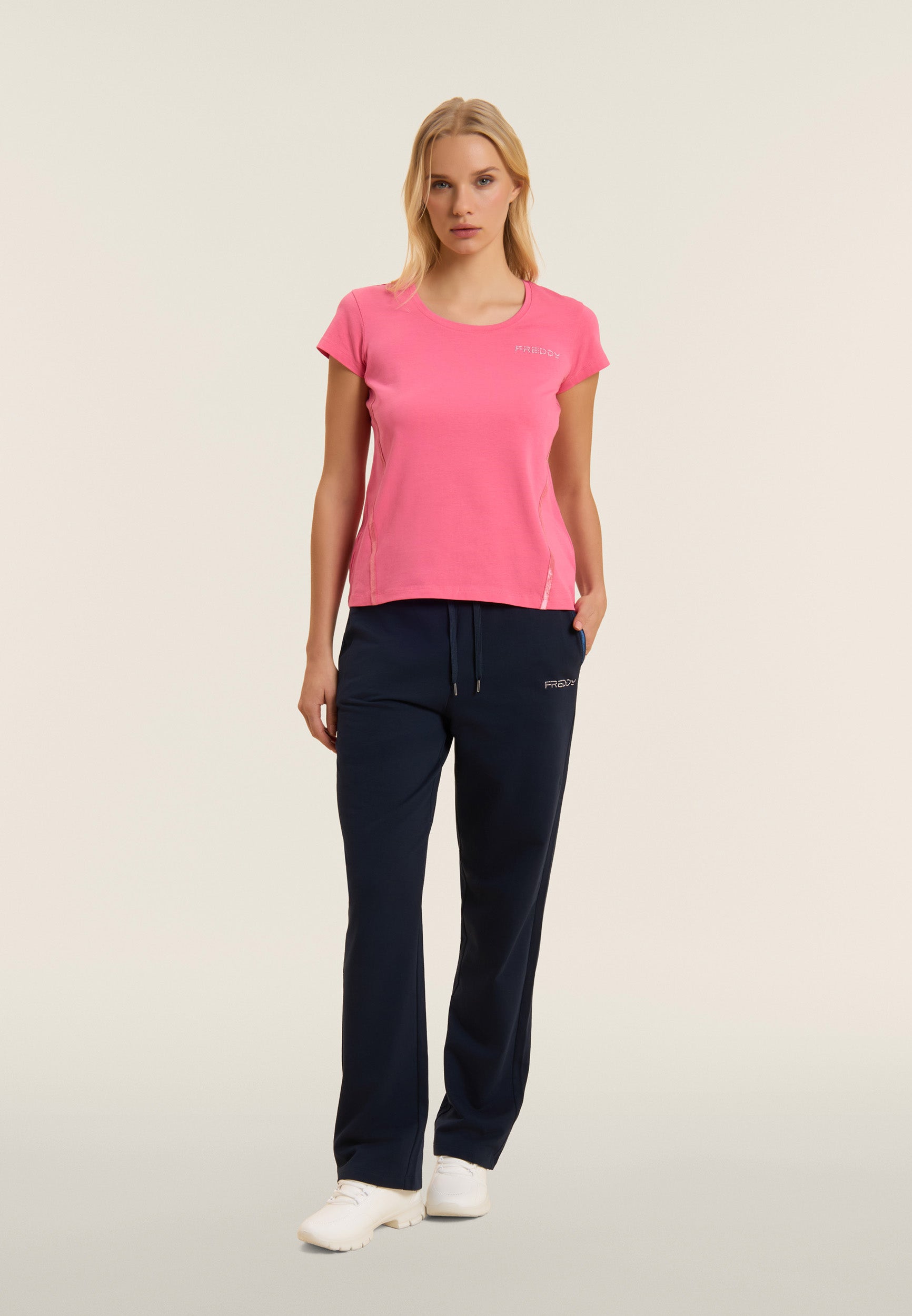 freddy-pantalon-sport-comfort-fit-jambe-droite-logo-perles image 5
