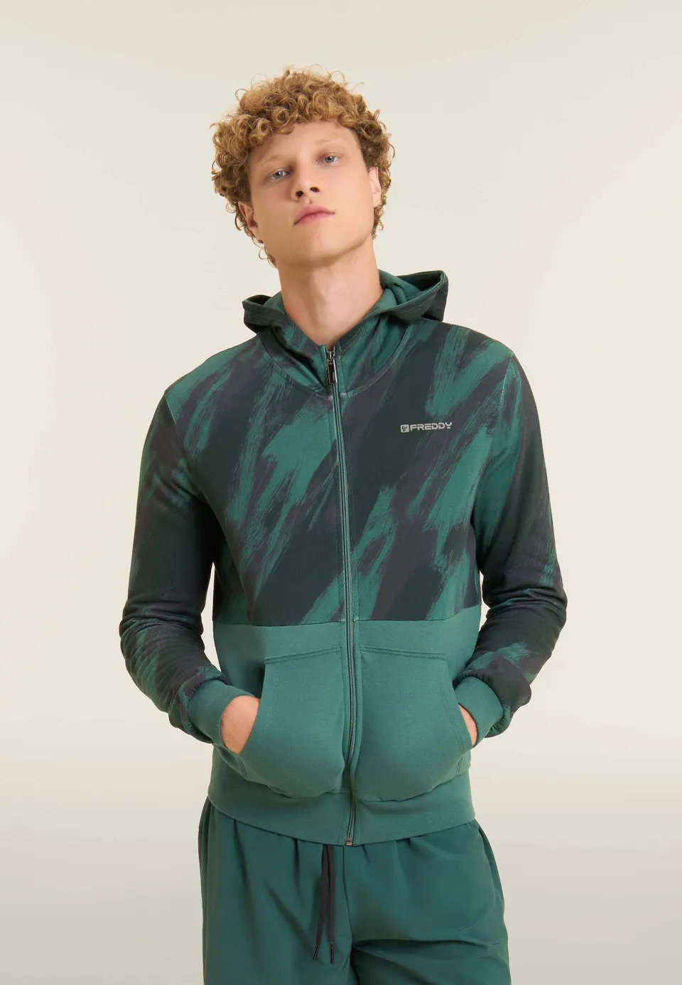 freddy-felpa-sweat-capuche-homme-imprim-brush image 1