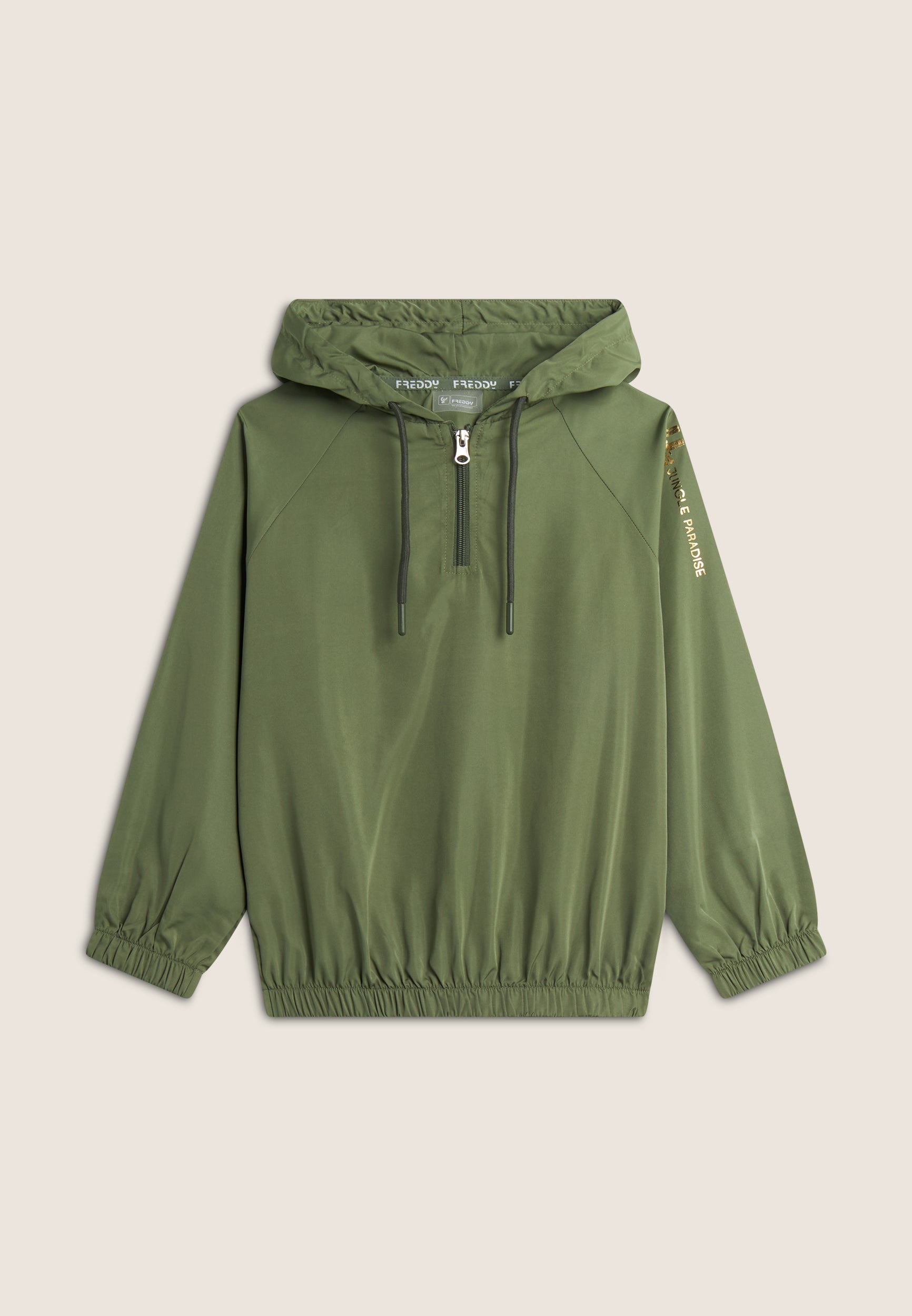 freddy-veste-softshell-fille-capuche-demi-zip image 1