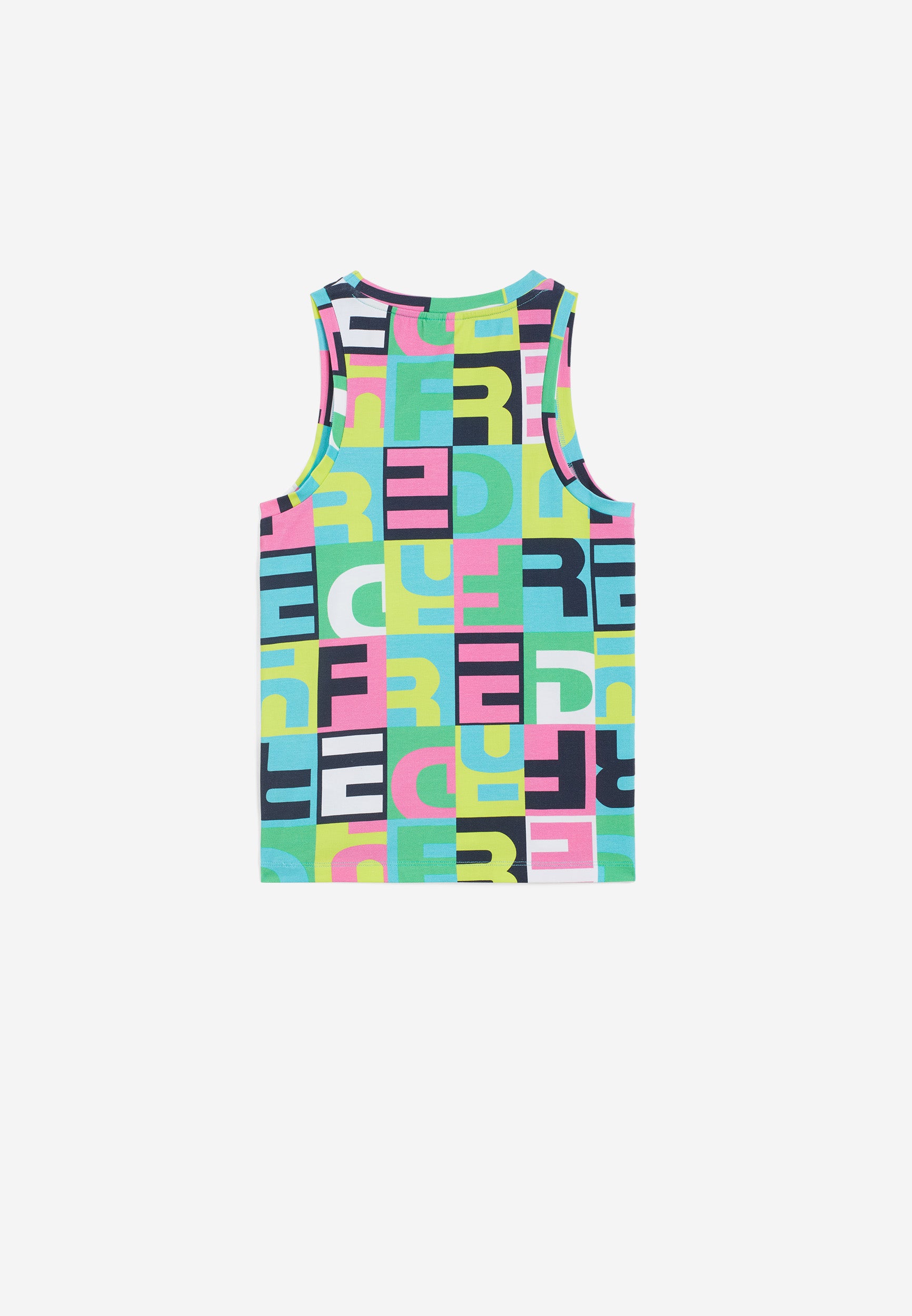 freddy-canotta-fille-d-bardeur-jersey-logo-fluo-multicolore image 2