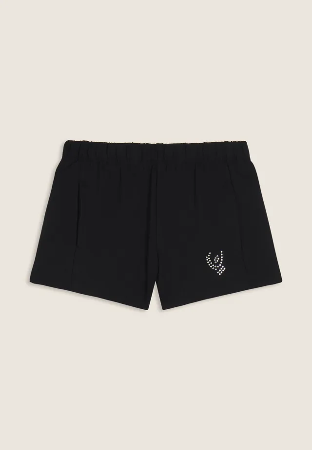 freddy-short-fille-french-terry-logo-strass image 1