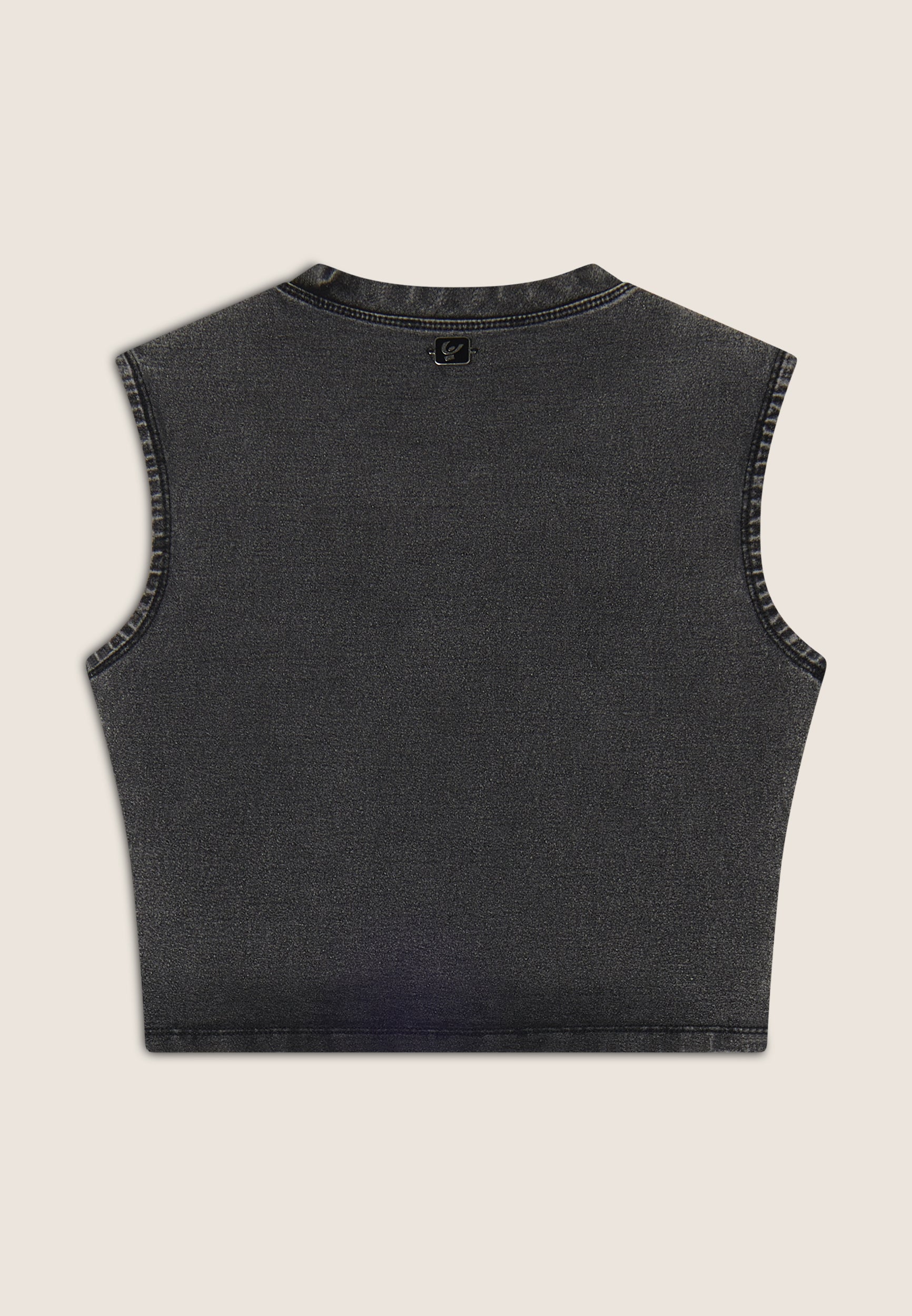 freddy-top-cropped-femme-effet-denim-coton-bio-paules-d-cor-es image 7