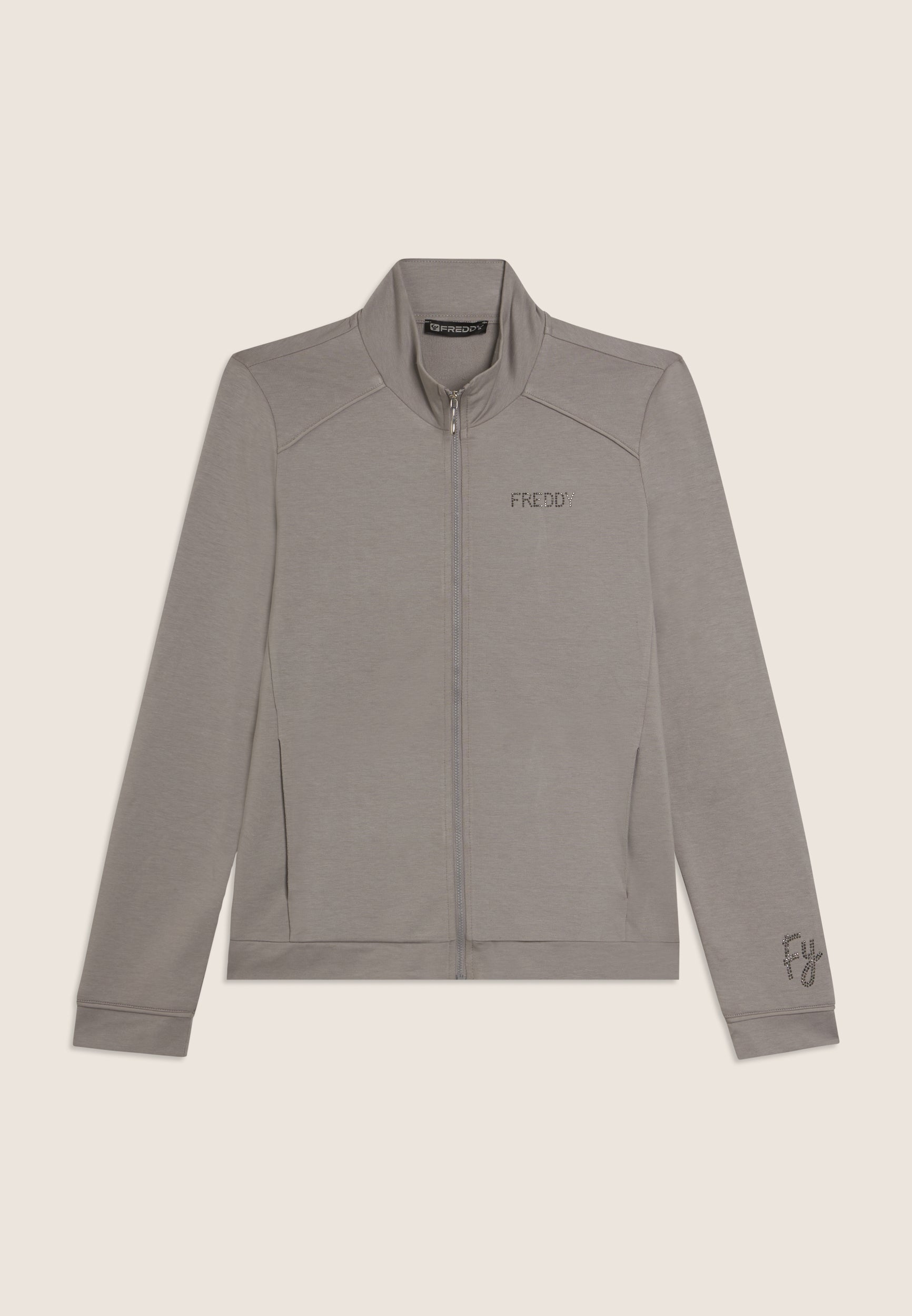 freddy-sweat-zipp-femme-bas-asym-trique-logo-strass image 5